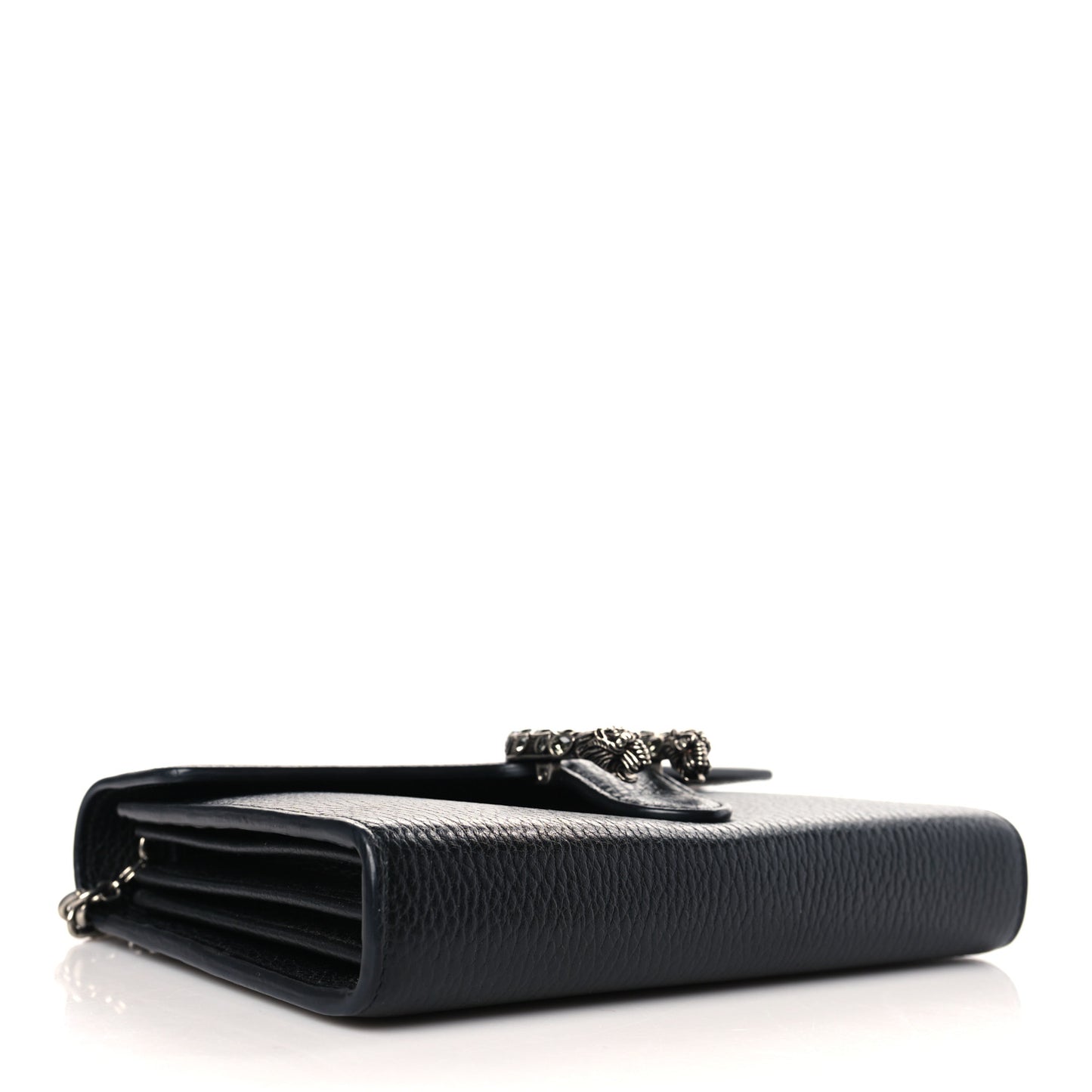 Calfskin Mini Dionysus Chain Wallet Black