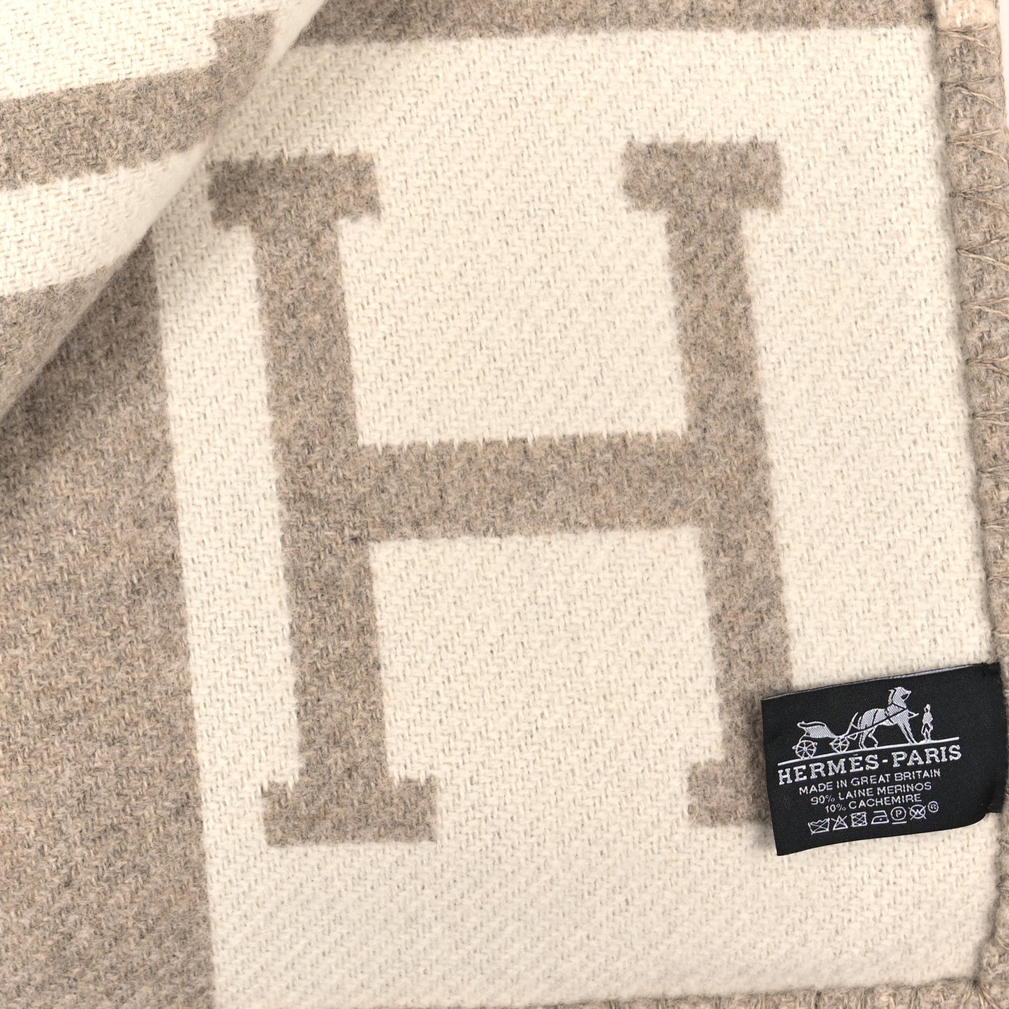 Wool Cashmere Avalon III Blanket Coco Camomille
