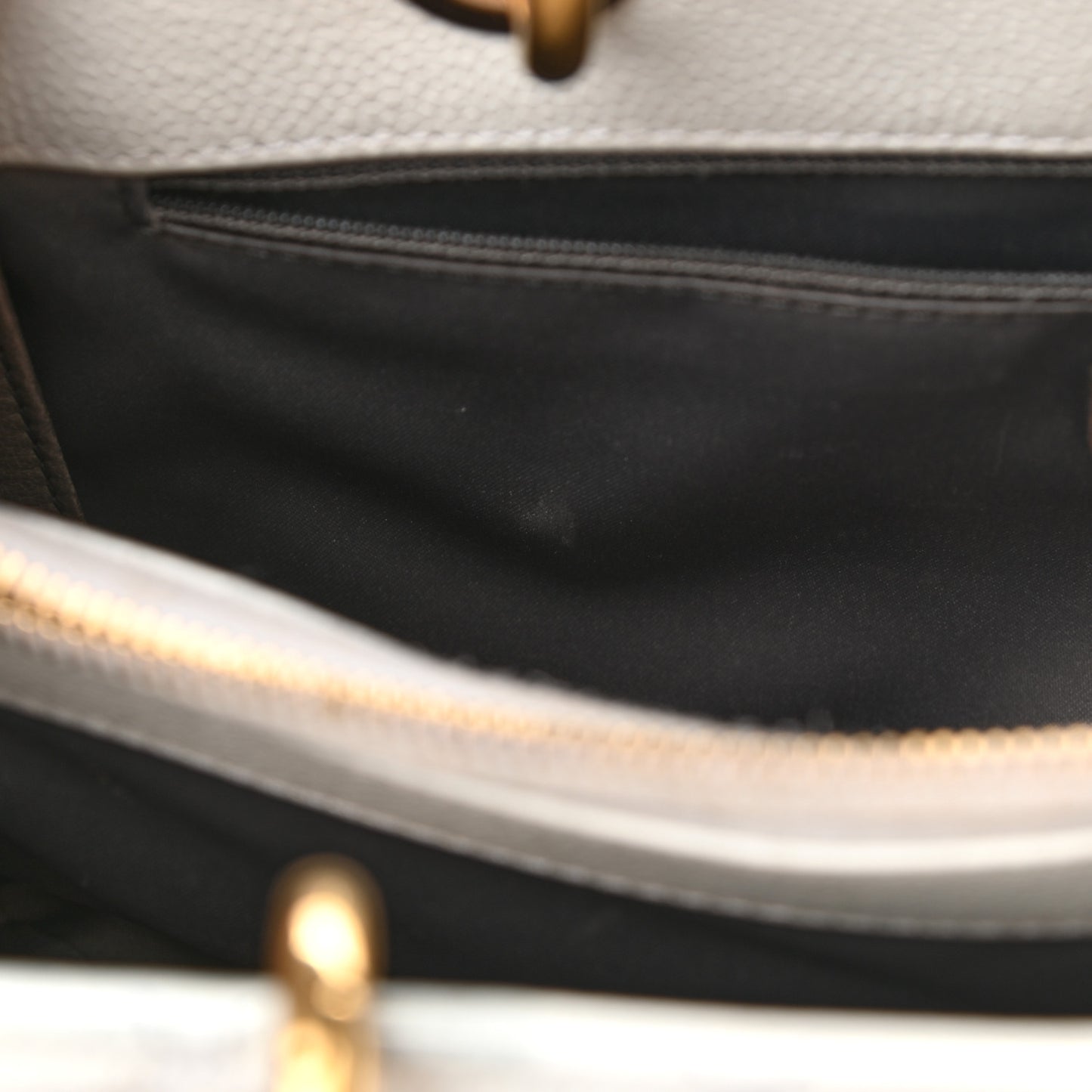 Caviar Quilted Grand Shopping Tote GST White