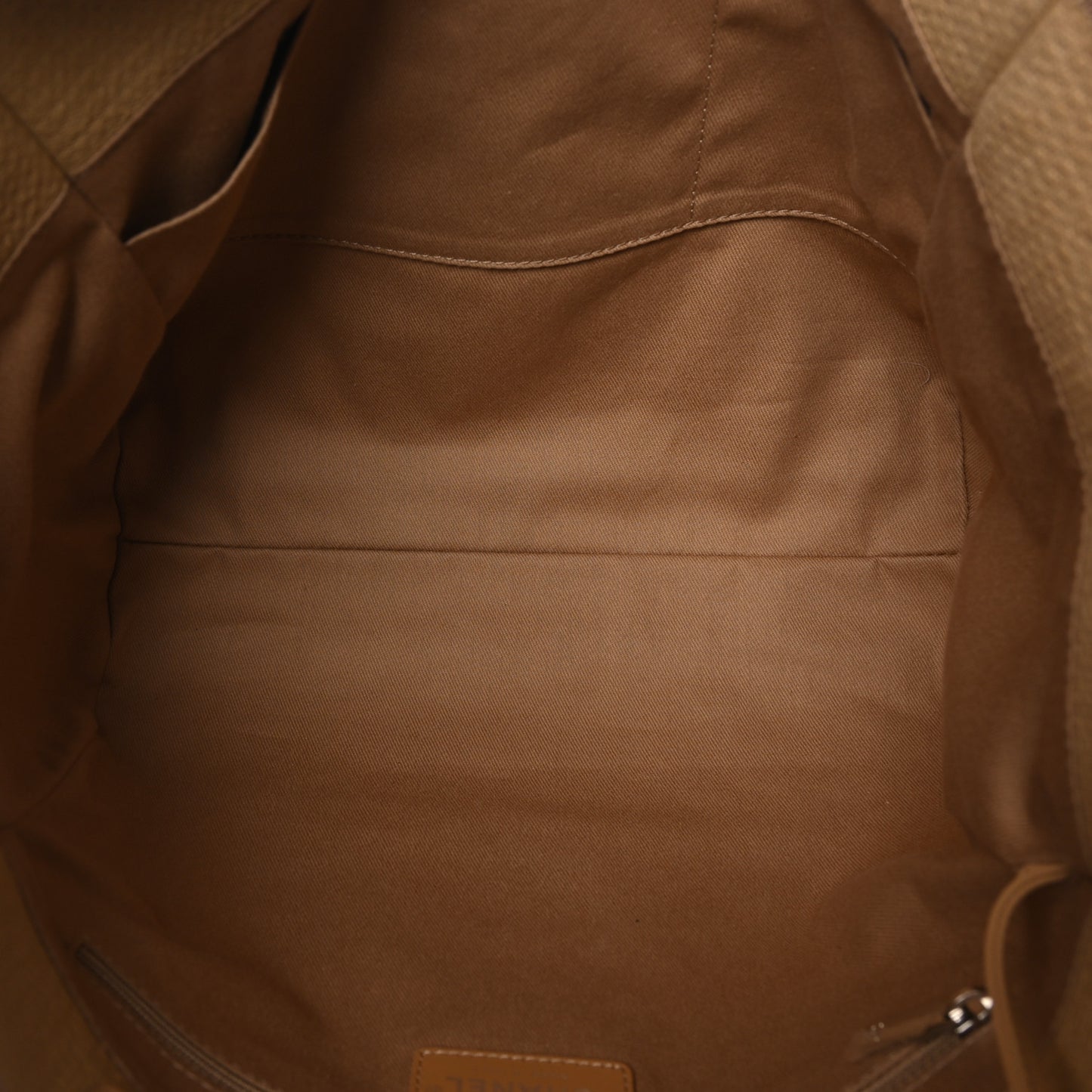 Mixed Fibers Small Deauville Tote Beige