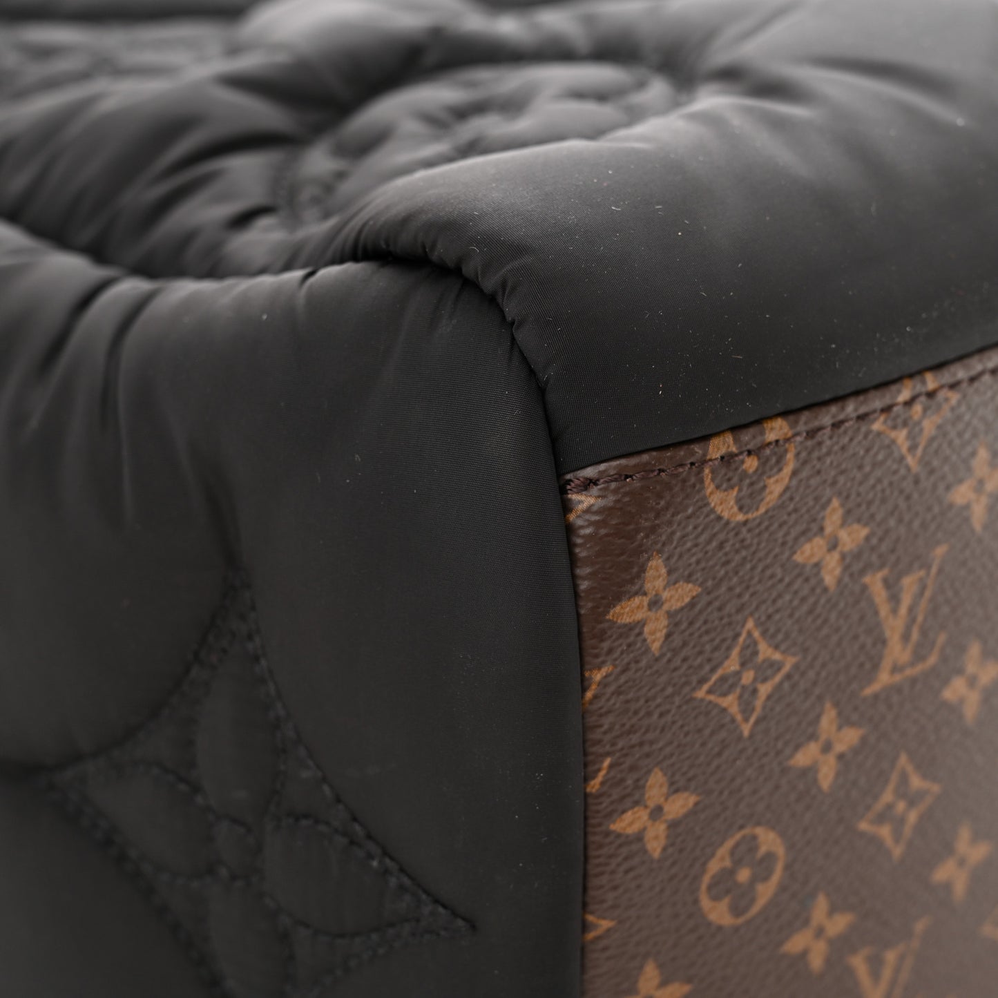 Econyl Monogram Pillow Giant Onthego MM Black