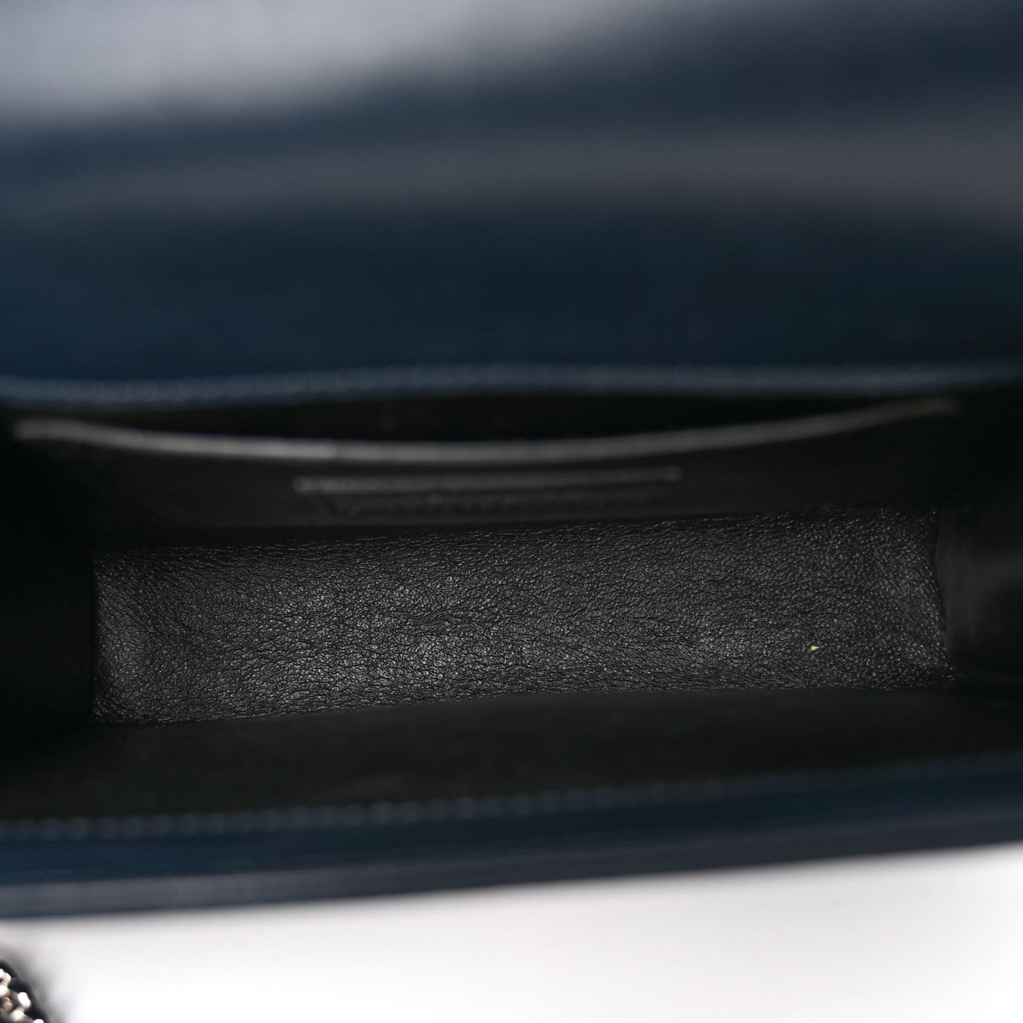 Satin Small Classic Monogram Kate Tassel Satchel Navy Blue