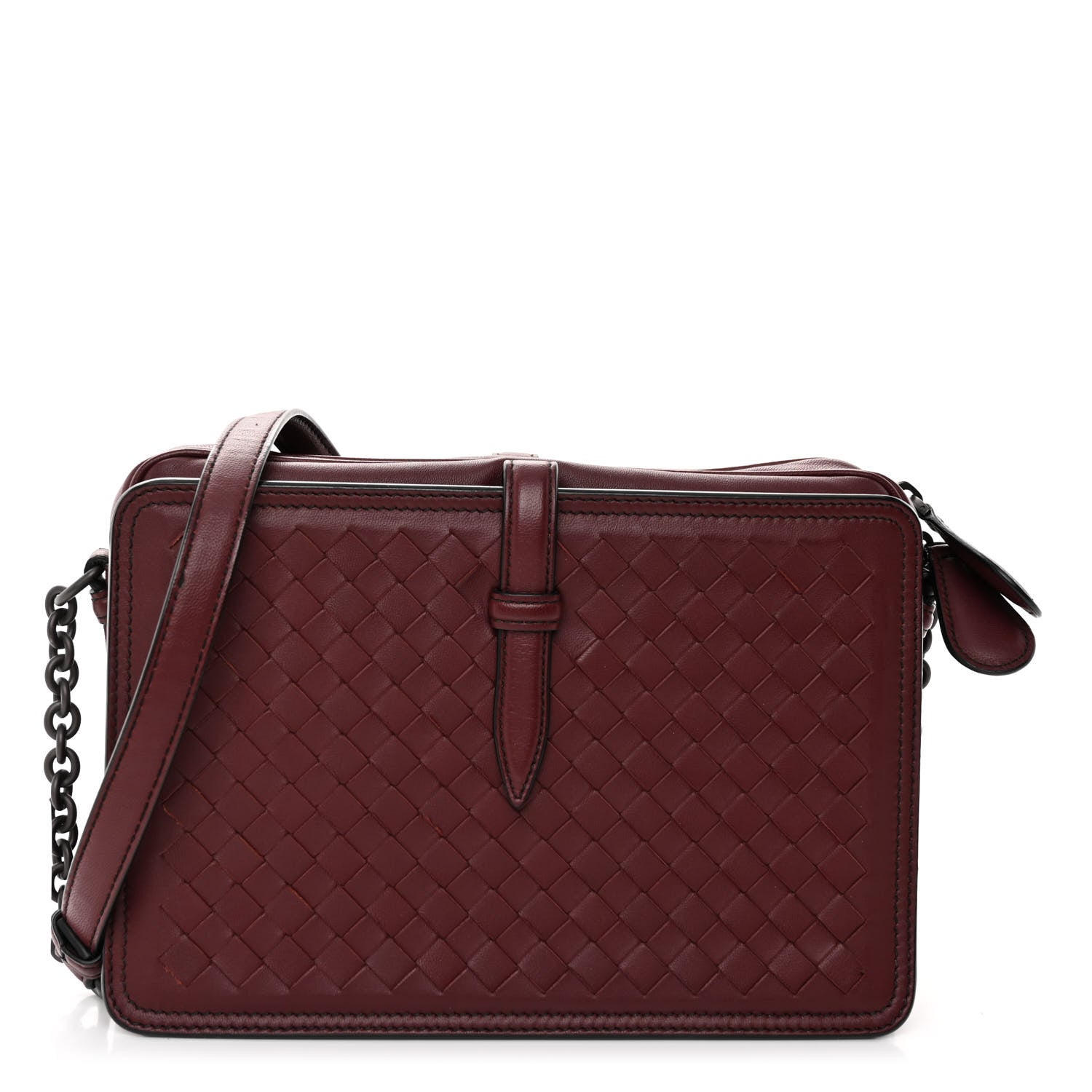 Bottega Veneta Nappa Intrecciato Medium Camera Shoulder Bag Barolo 1 of 11