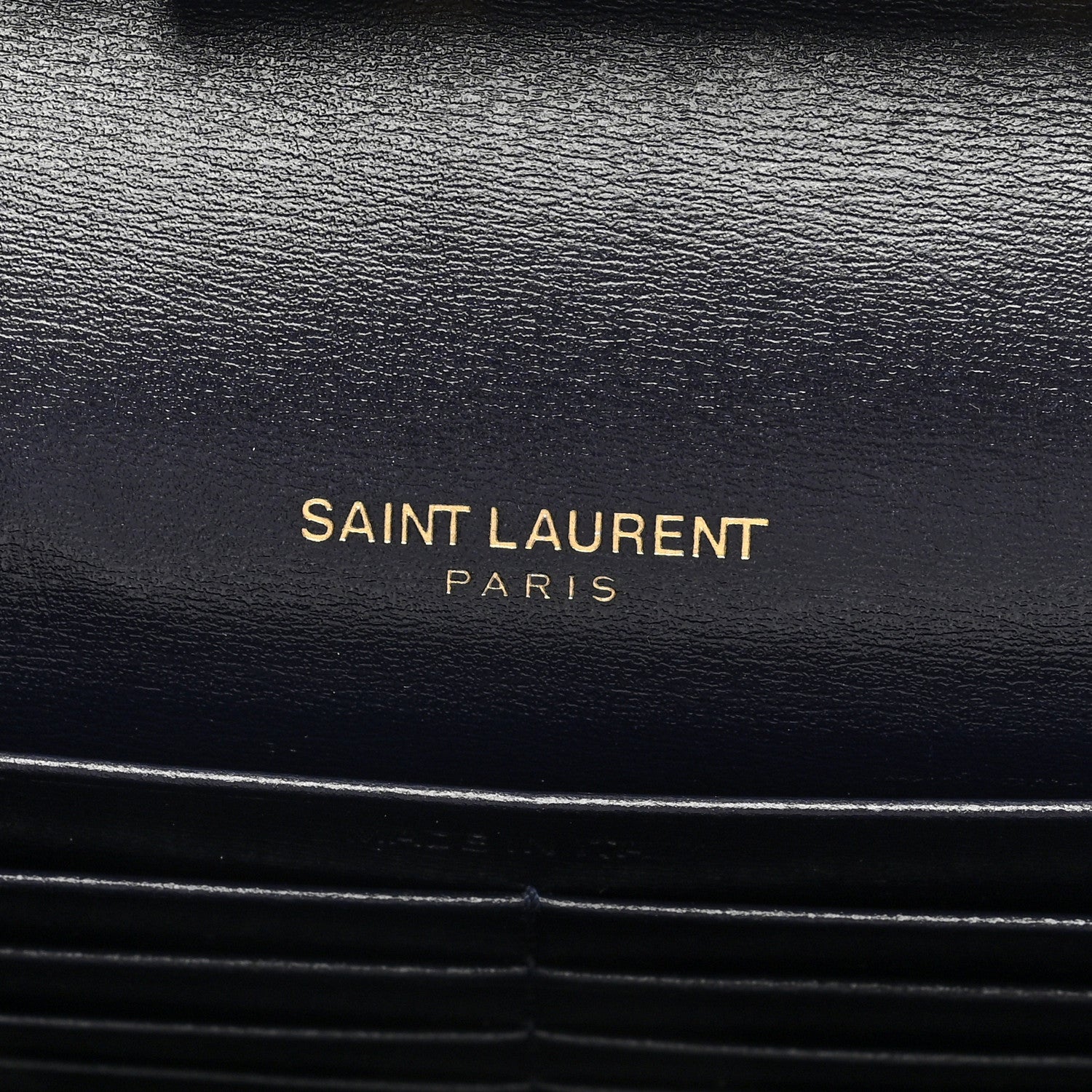Saint Laurent Smooth Calfskin Monogram Sulpice Chain Wallet Black 6 of 9
