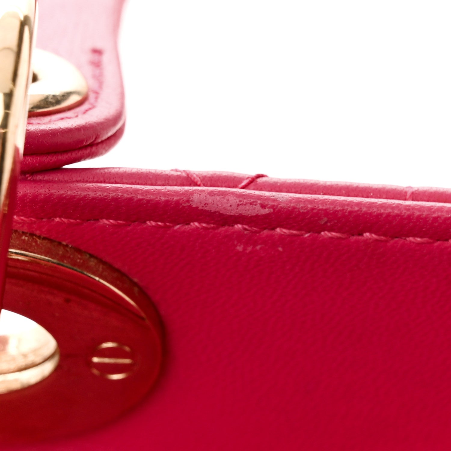 Christian Dior Lambskin Cannage Medium Lady Dior Pink 13 of 15