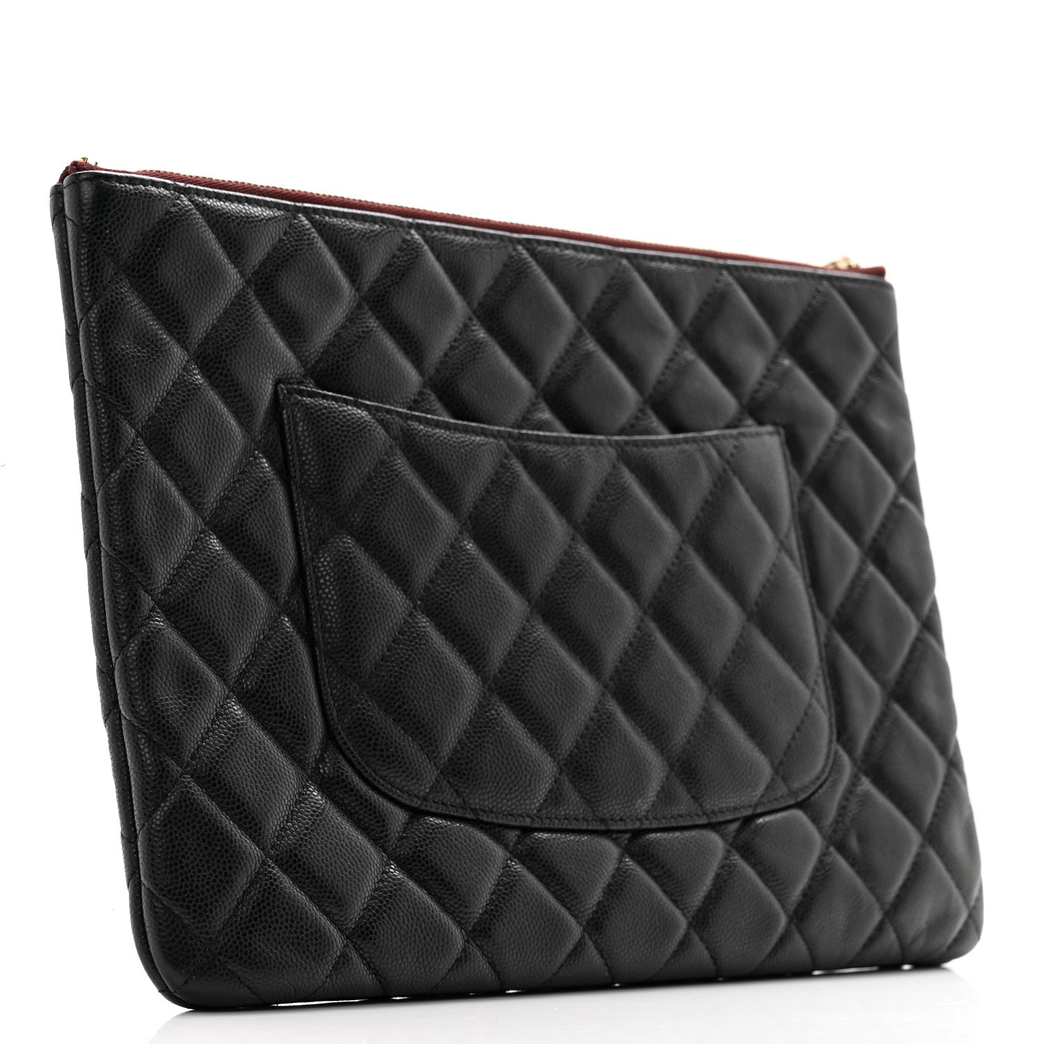 Chanel Caviar Quilted Medium Cosmetic Case Black 3 of 11