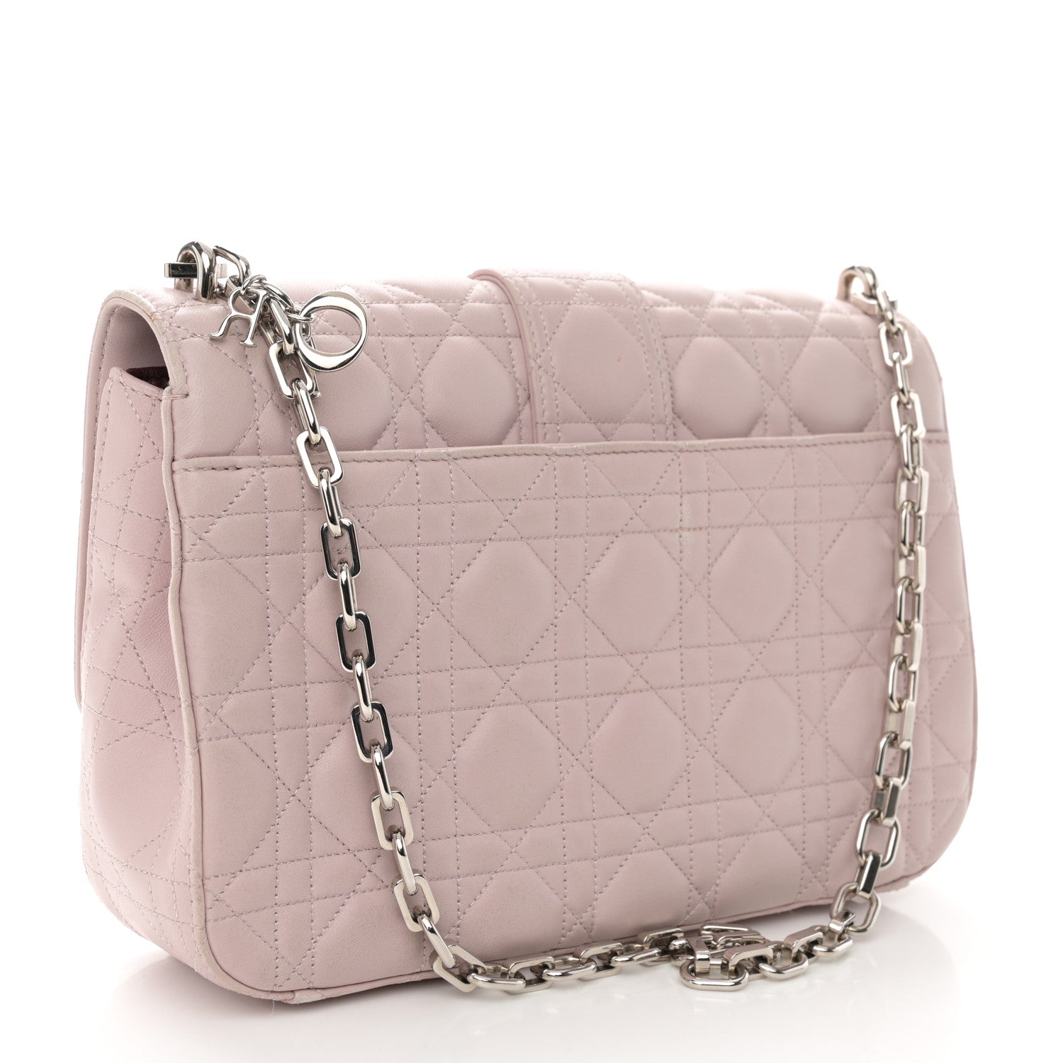 Christian Dior Lambskin Cannage Medium Miss Dior Flap Light Pink 3 of 17