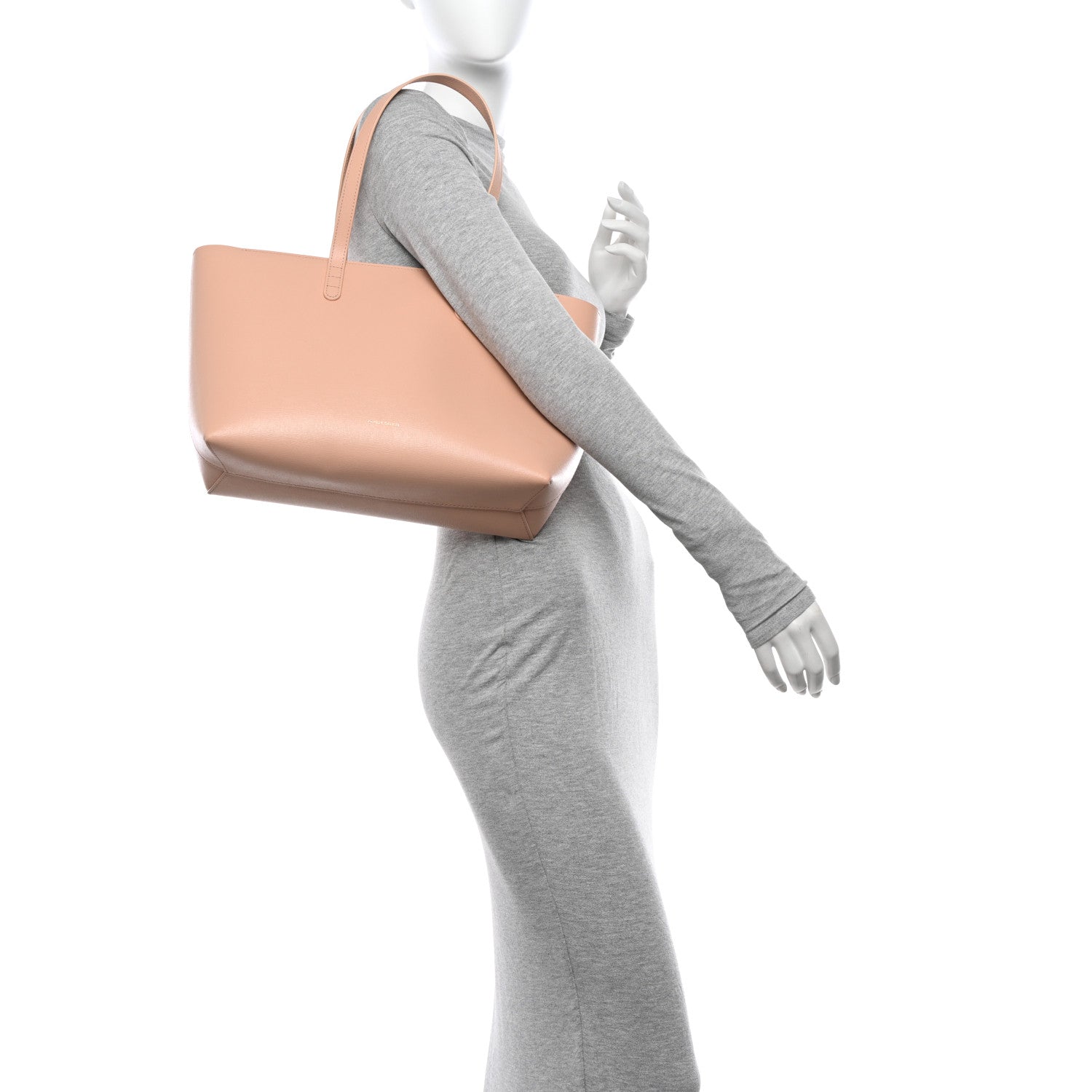 Mansur Gavriel Saffiano Small Zip Tote Dahlia 2 of 11