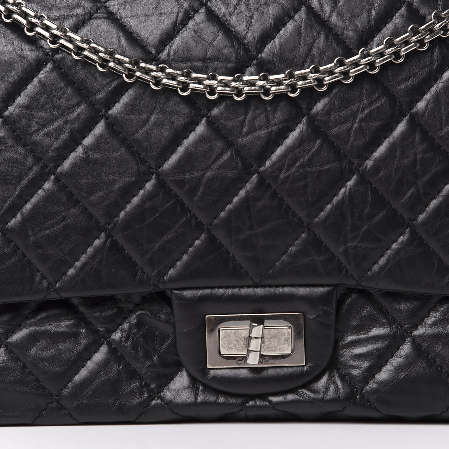 Chanel Aged Calfskin Quilted 2.55 Reissue 227 Flap Black 10 of 10