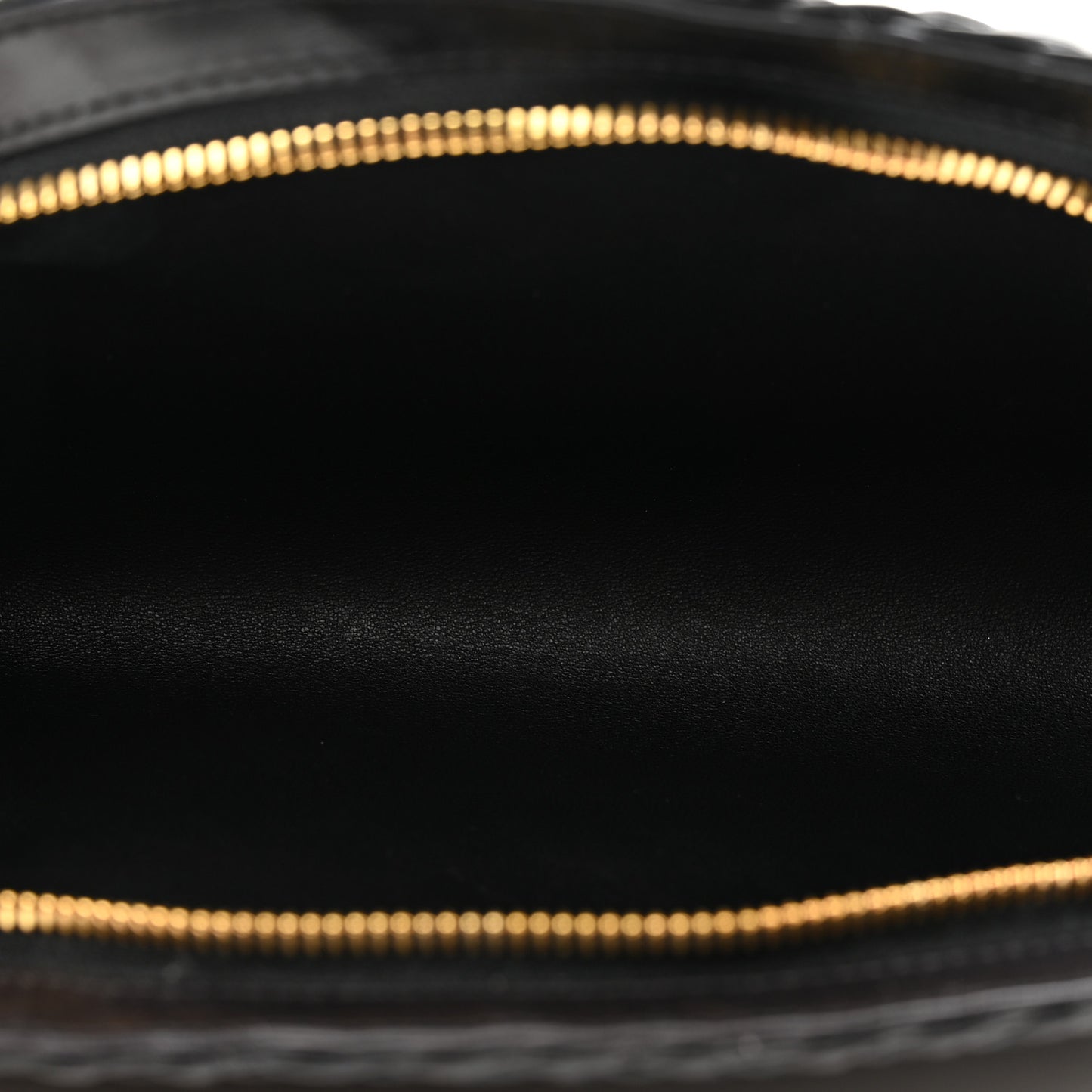 Handwoven Calfskin Sunset Clutch Black