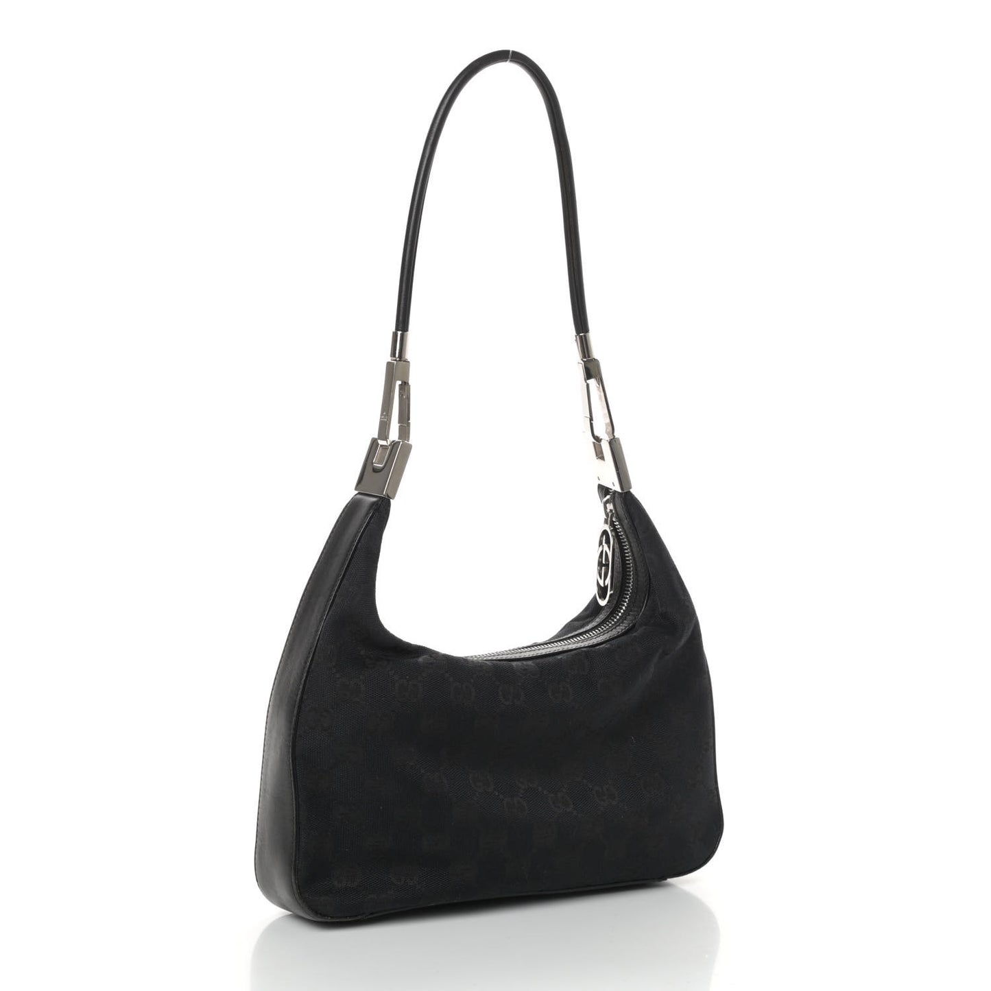 Monogram GG Clasp Hobo Black