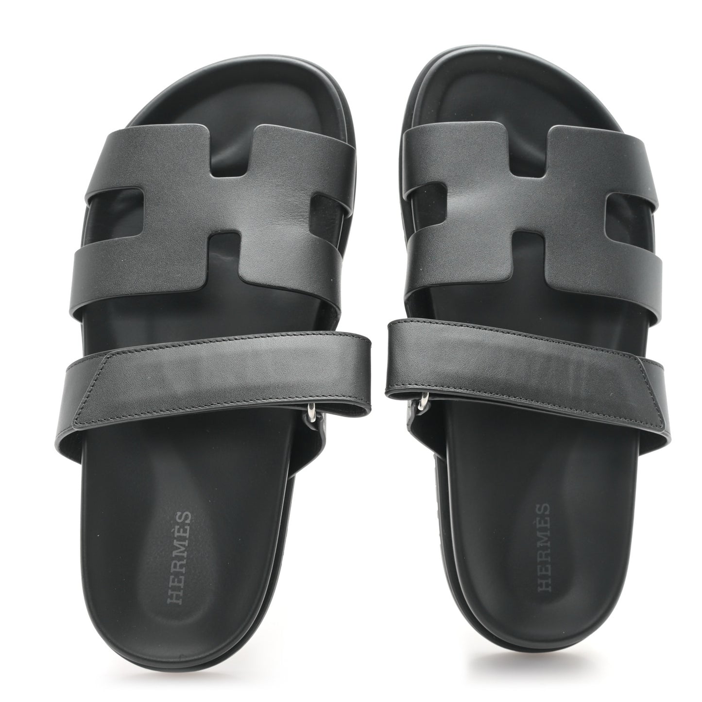 Calfskin Womens Chypre Sandals 36.5 Black