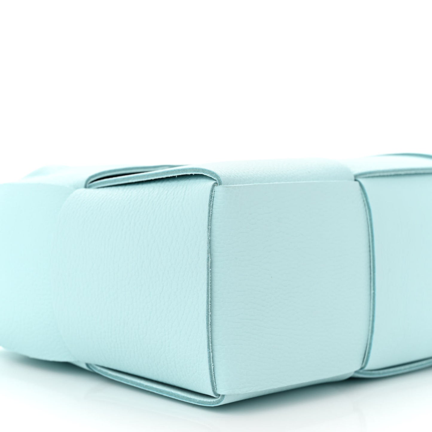 Grained Calfskin Maxi Intrecciato Mini Arco Tote Pale Blue