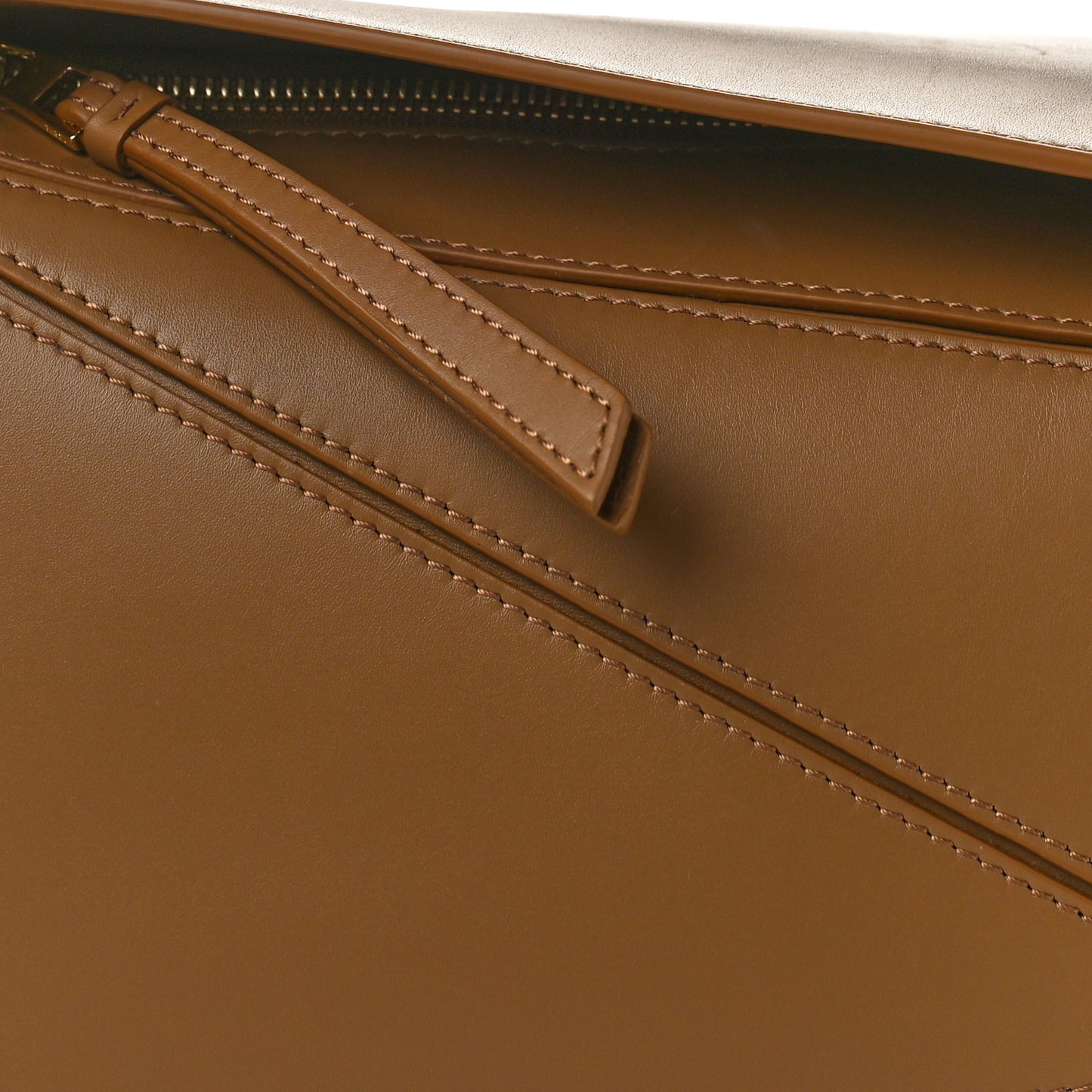 Satin Calfskin Small Puzzle Bag Oak