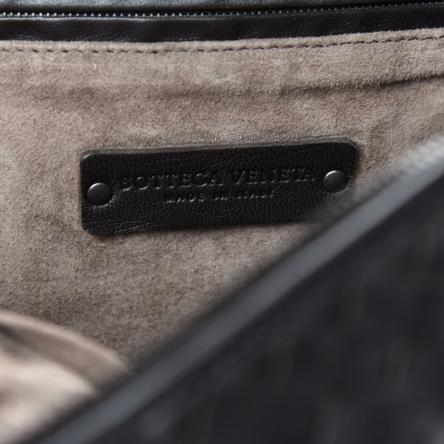 Nappa Intrecciato Nodini Bag Ebano