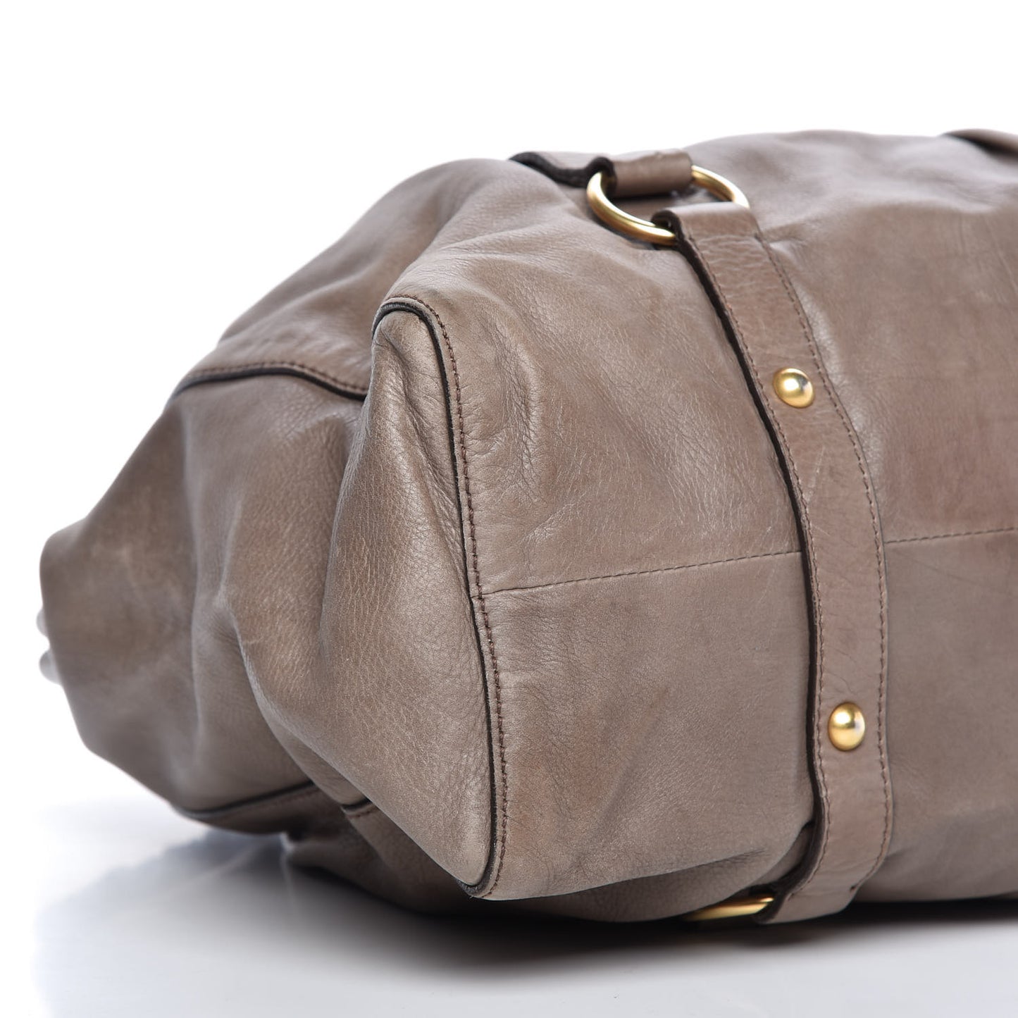Vitello Lux Gathered Tote Juta