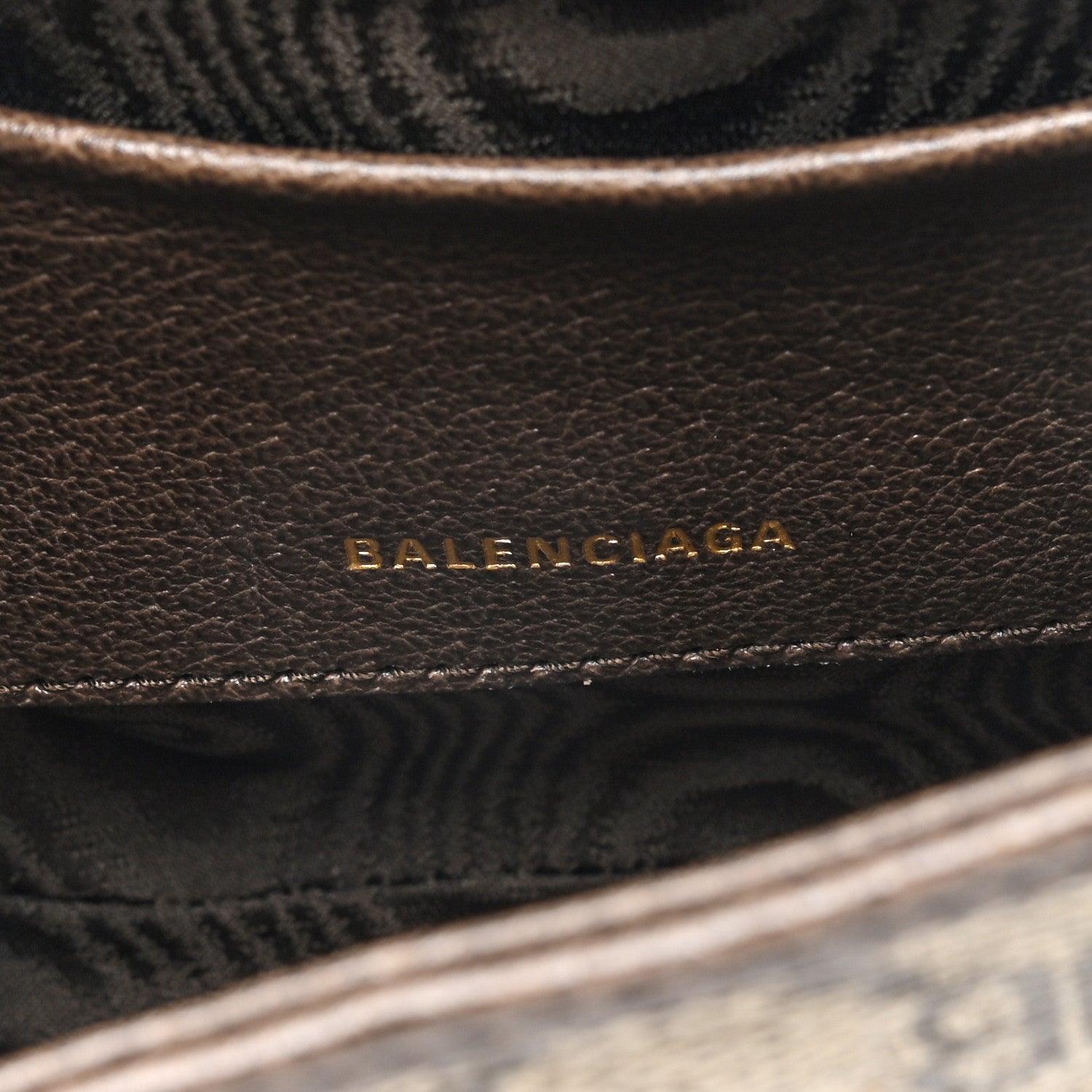 Gucci X BALENCIAGA BB Supreme Monogram Calfskin Web Mini Jackie 1961 Hobo Beige Ebony 6 of 9