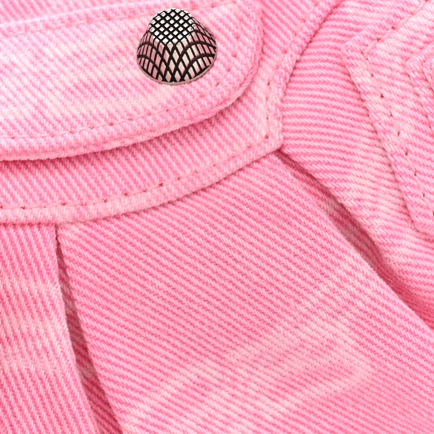 Denim BB Monogram Le Cagole Shoulder Bag XS Pink