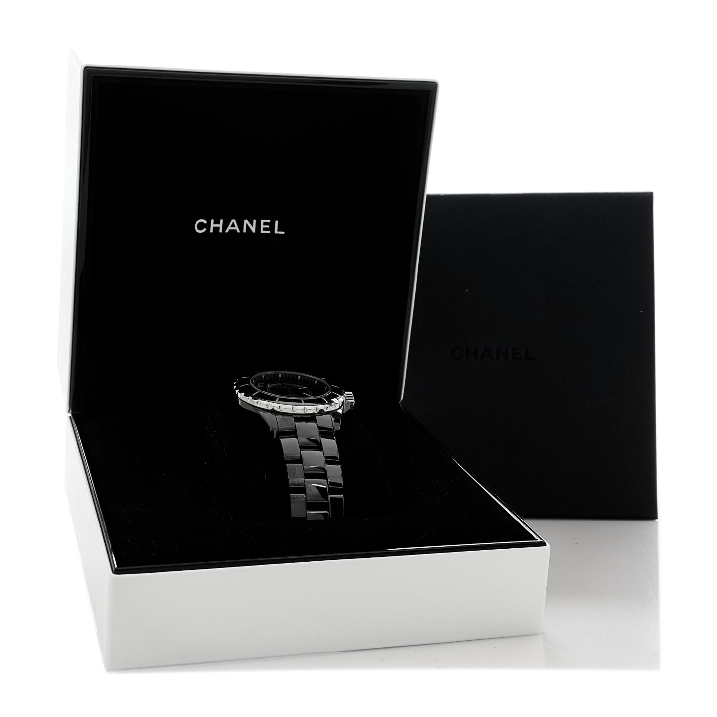 Stainless Steel Ceramic 38mm J12 Phantom Automatic Watch Black