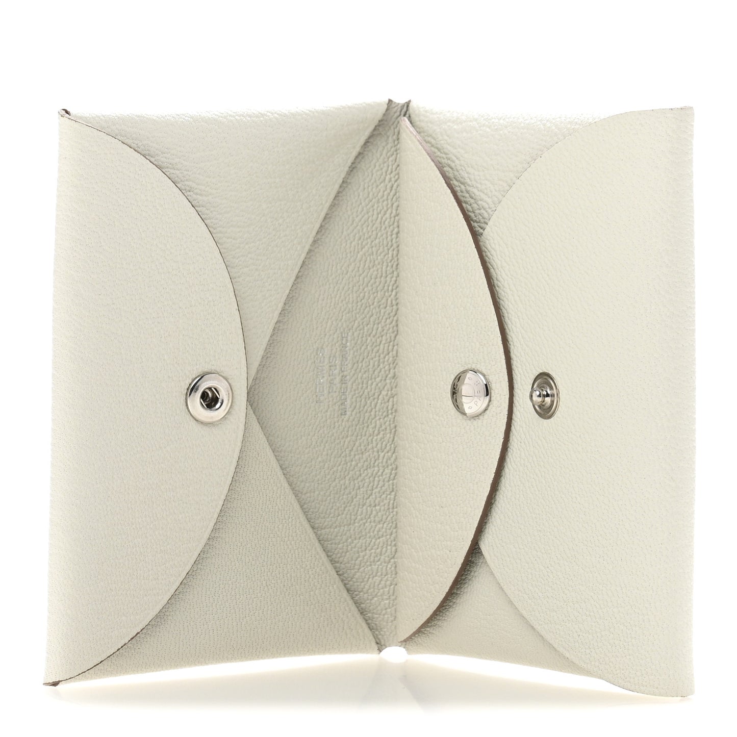 Chevre Mysore Calvi Duo Card Case Gris Perle