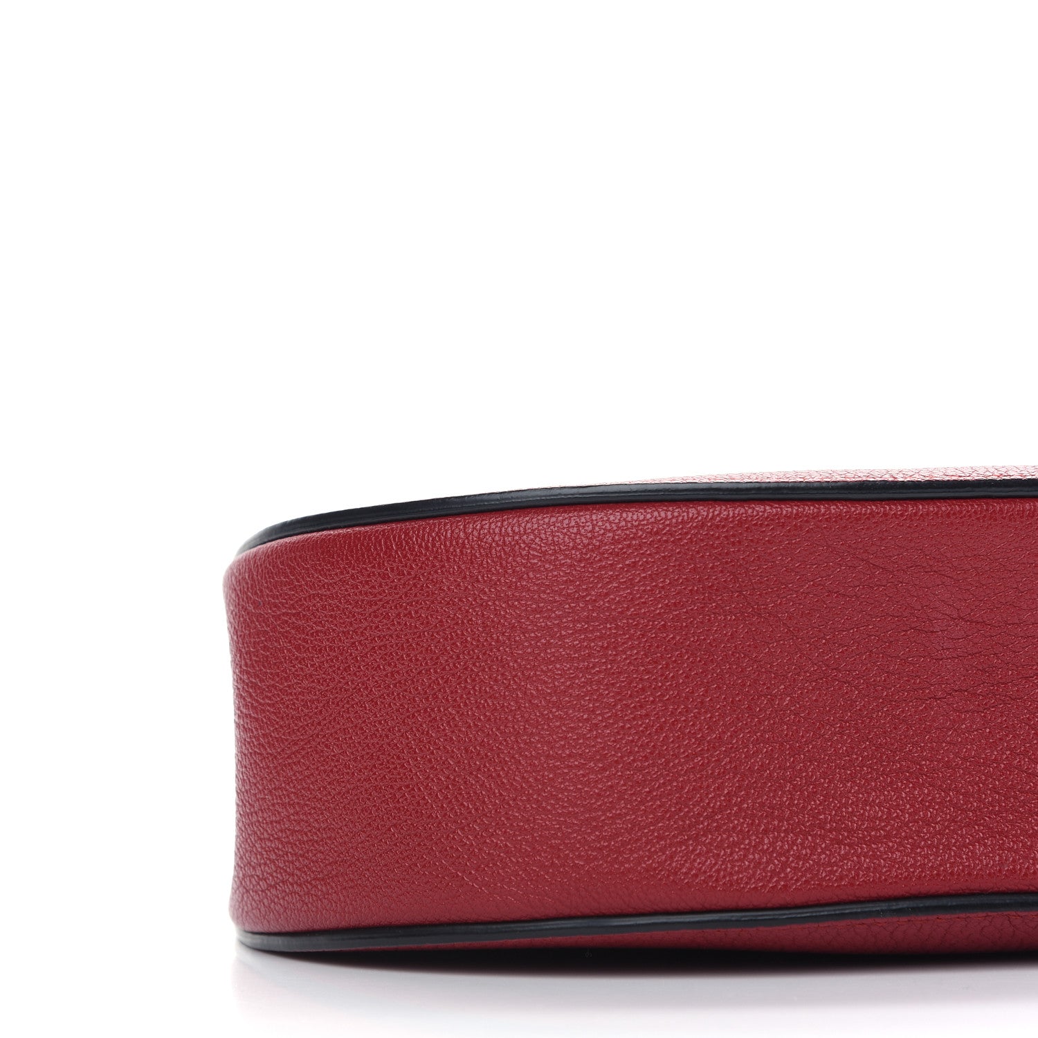 Chloe Grained Calfskin Lambskin Drew Shoulder Bag Red 5 of 12