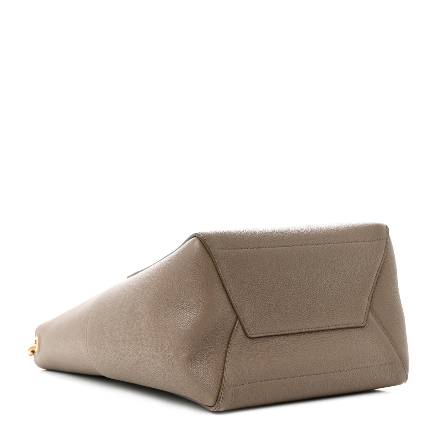 Soft Grained Calfskin Sangle Bucket Bag Taupe