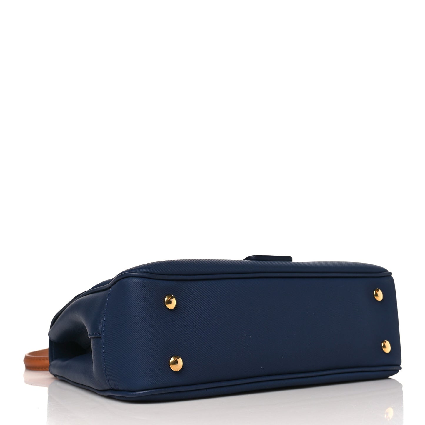 Trench Calfskin Medium DK88 Top Handle Bag Ink Blue