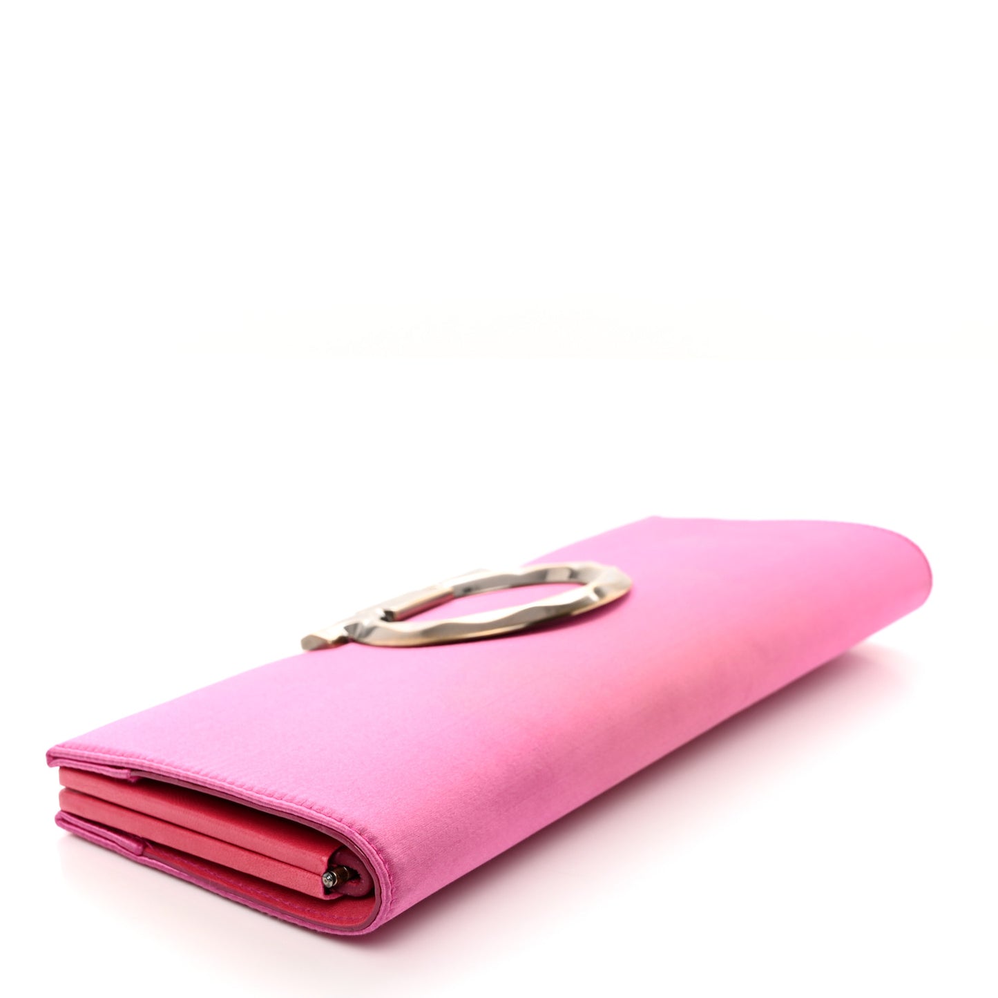 Satin Musa Gancini Clutch Geranio