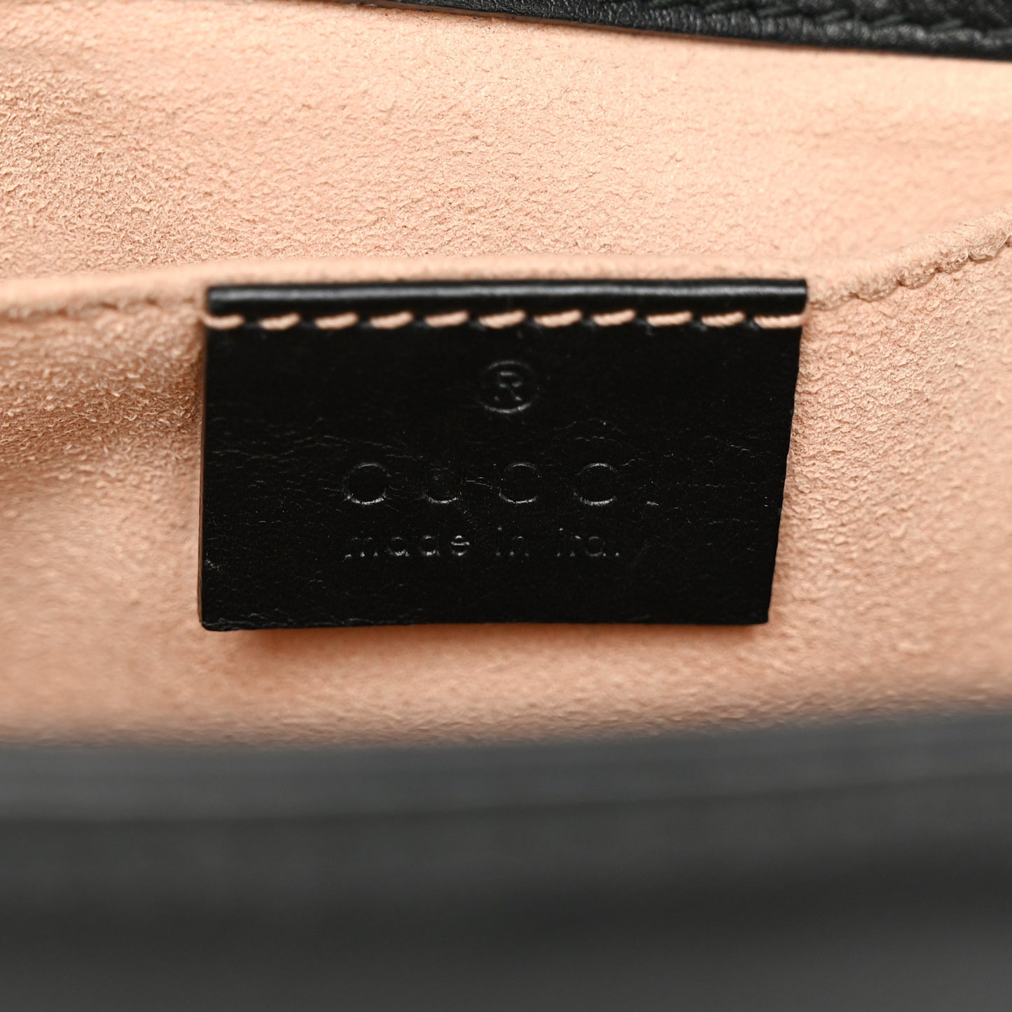 Calfskin Matelasse Mini GG Marmont Shoulder Bag Black