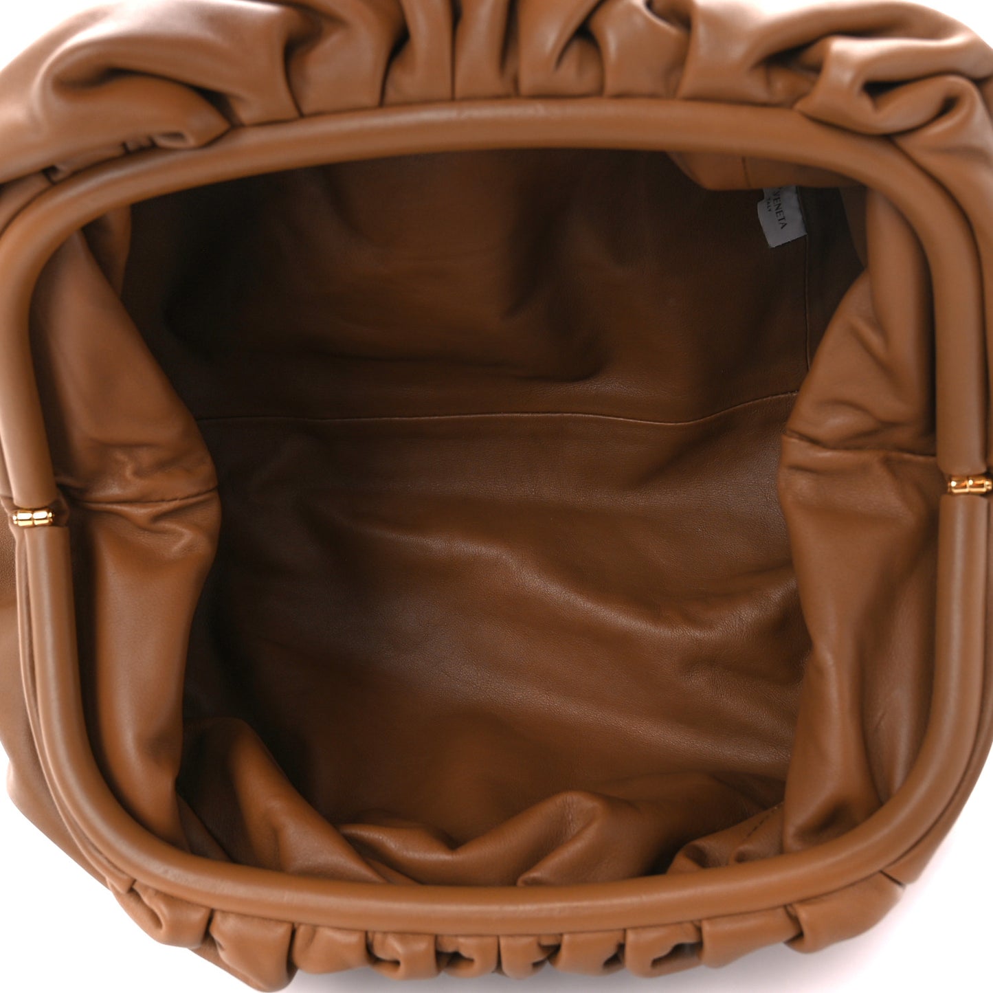 Smooth Butter Calf The Pouch Oversized Clutch Teak