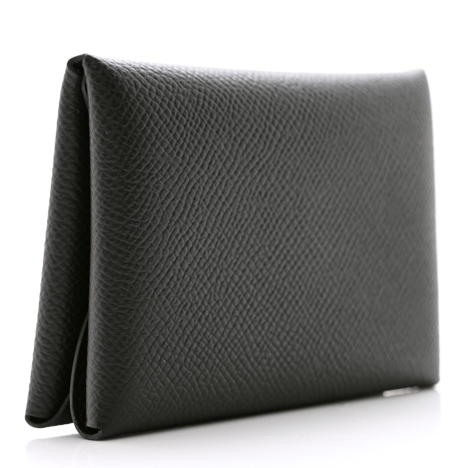 Hermes Epsom Calvi Duo Card Case Black 3 of 8