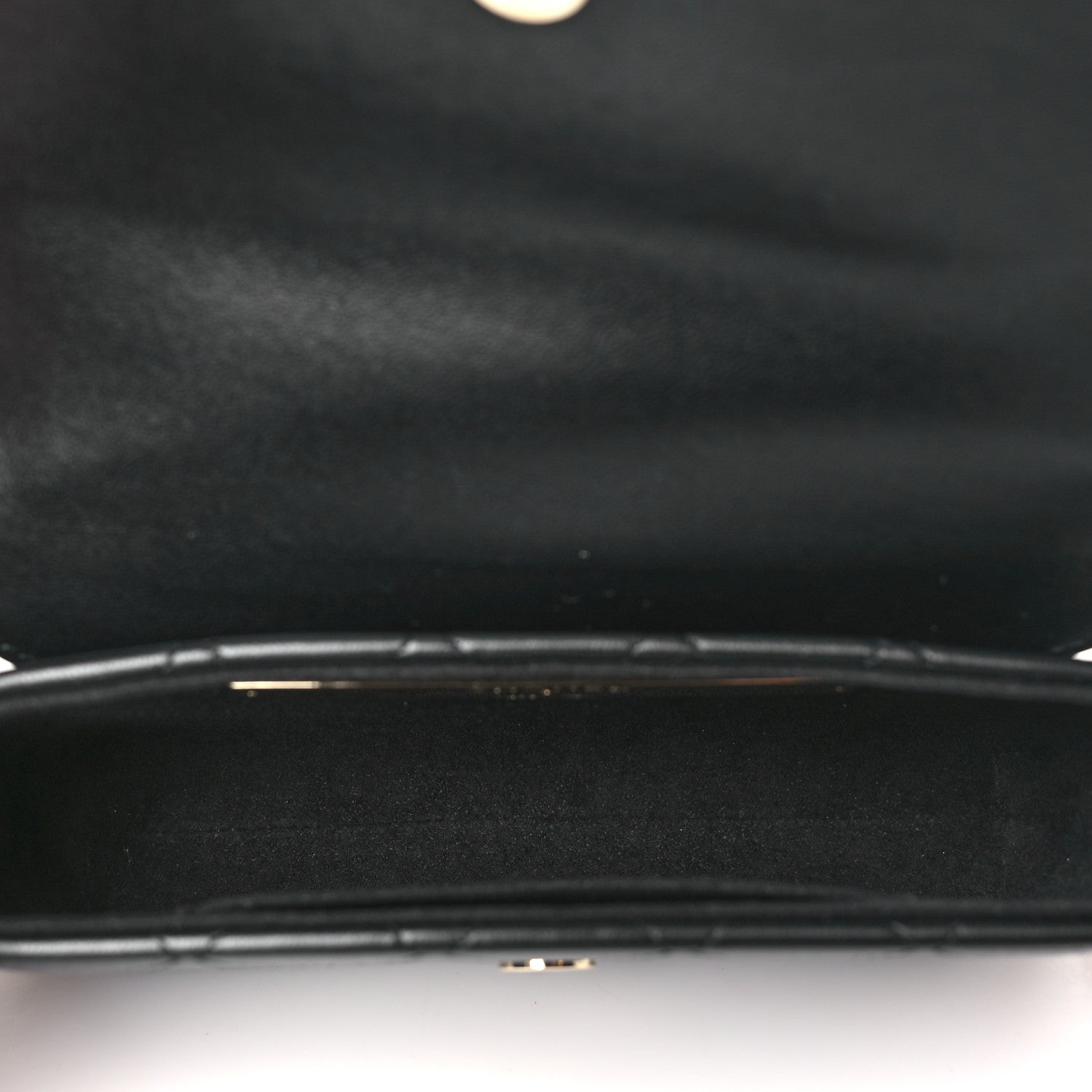 Chanel Lambskin Quilted Chain Around Clutch On Chain Black 5 of 10