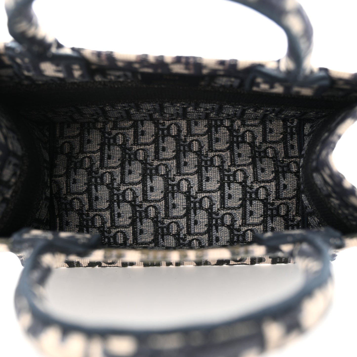 Oblique Small Book Tote Blue Multicolor