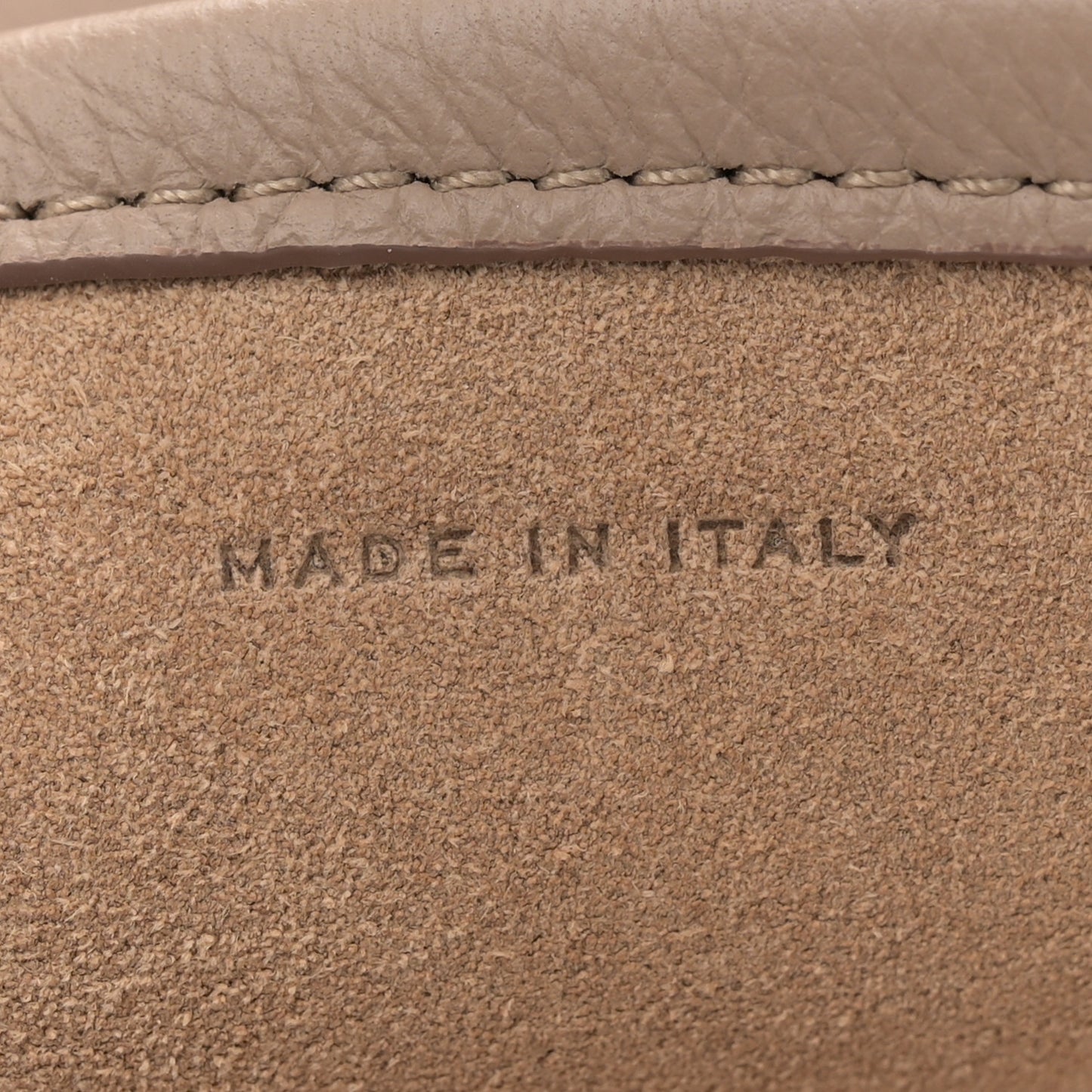 Grained Calfskin Medium N/S Park Tote Dark Taupe