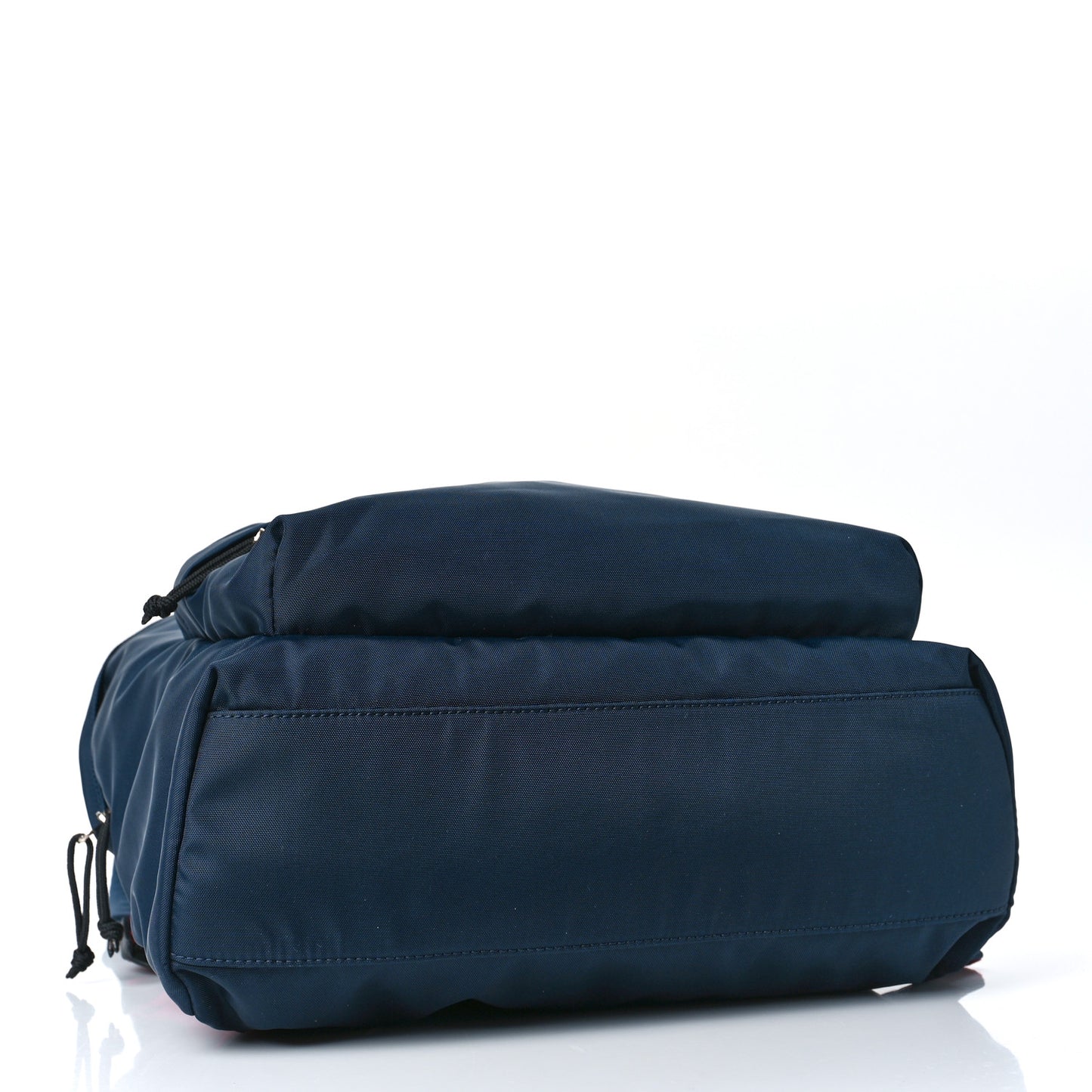 Sport Nylon Logo Embroidered Large Wheel Backpack Navy Blue Red