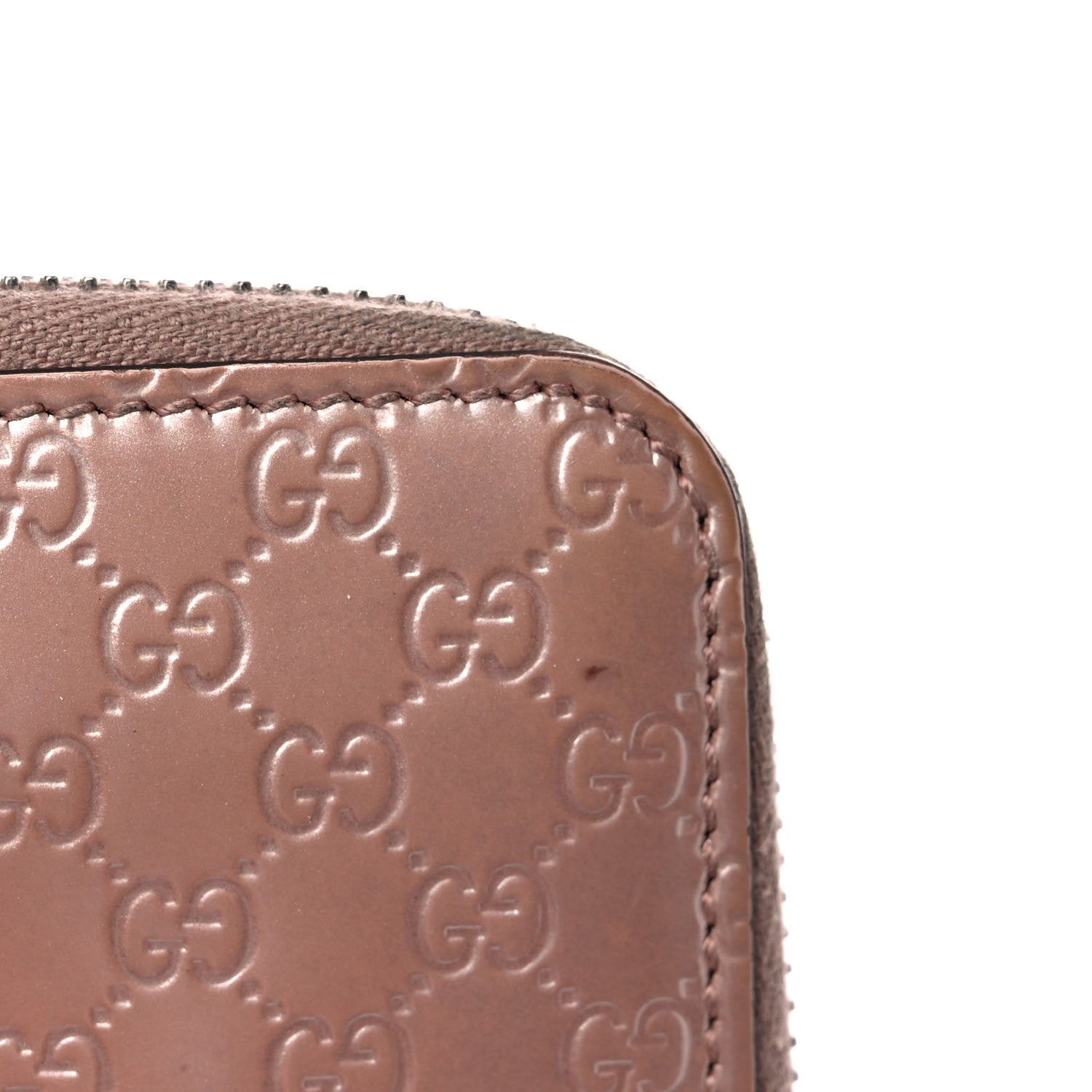 Gucci Patent Microguccissima Zip Around Wallet Pink 14 of 16