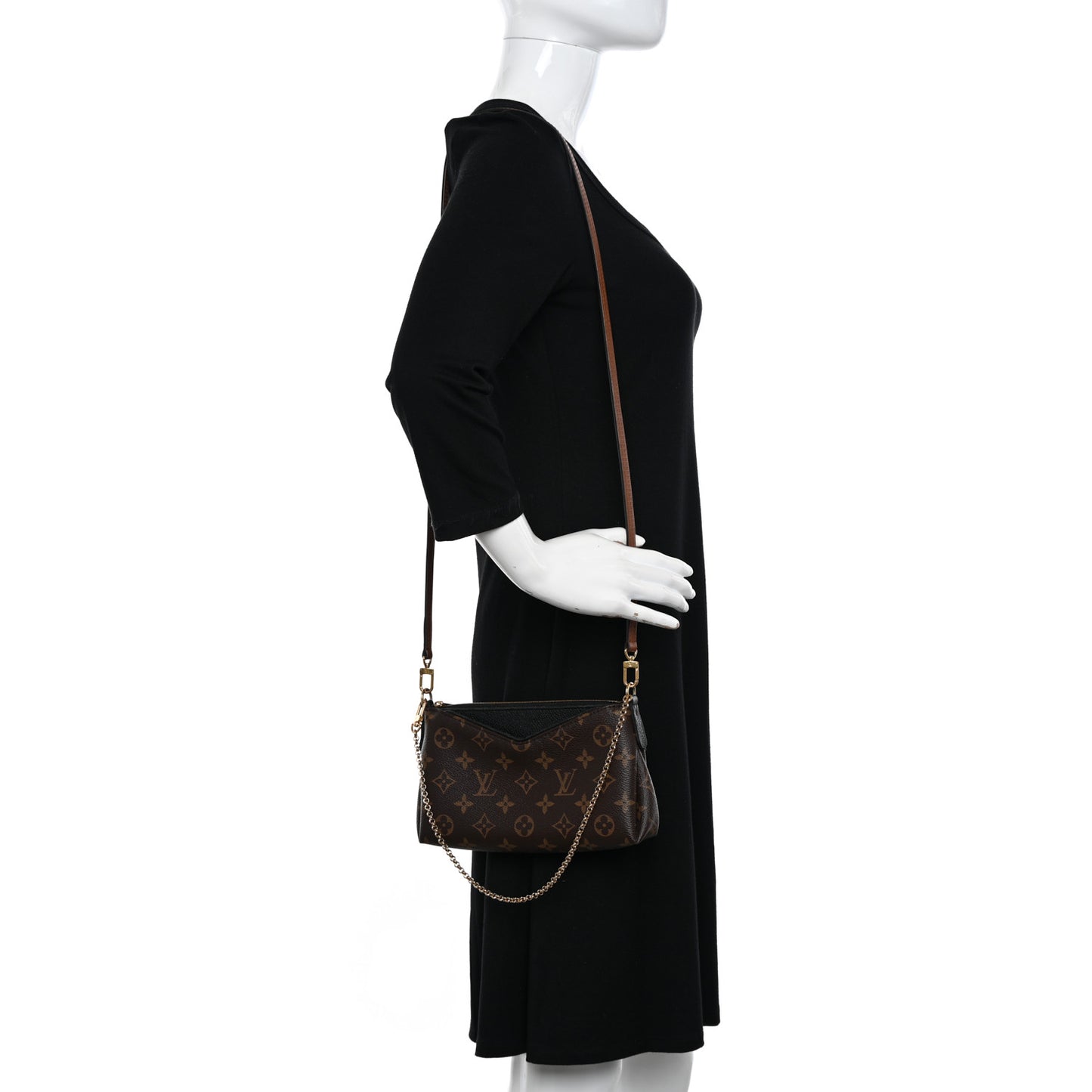 Monogram Pallas Clutch Black