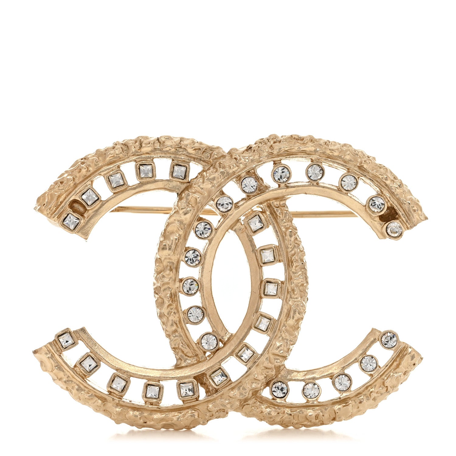 Chanel Crystal CC Brooch Gold 1801633 – FASHIONPHILE