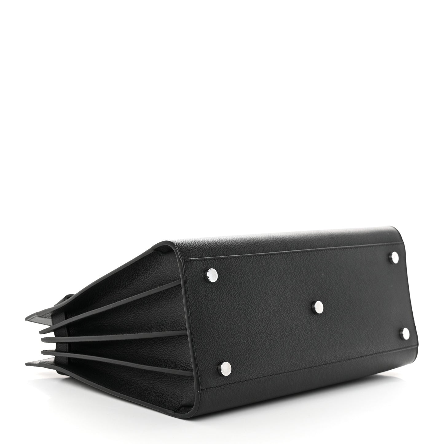 Grained Calfskin Small Sac De Jour Black