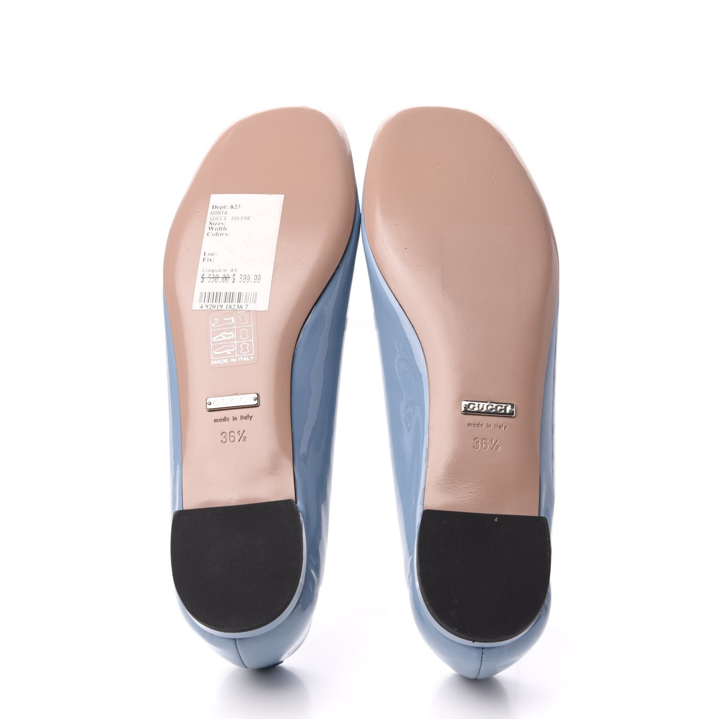 Patent Horsebit Jolene Ballerina Flats 36.5 Blue