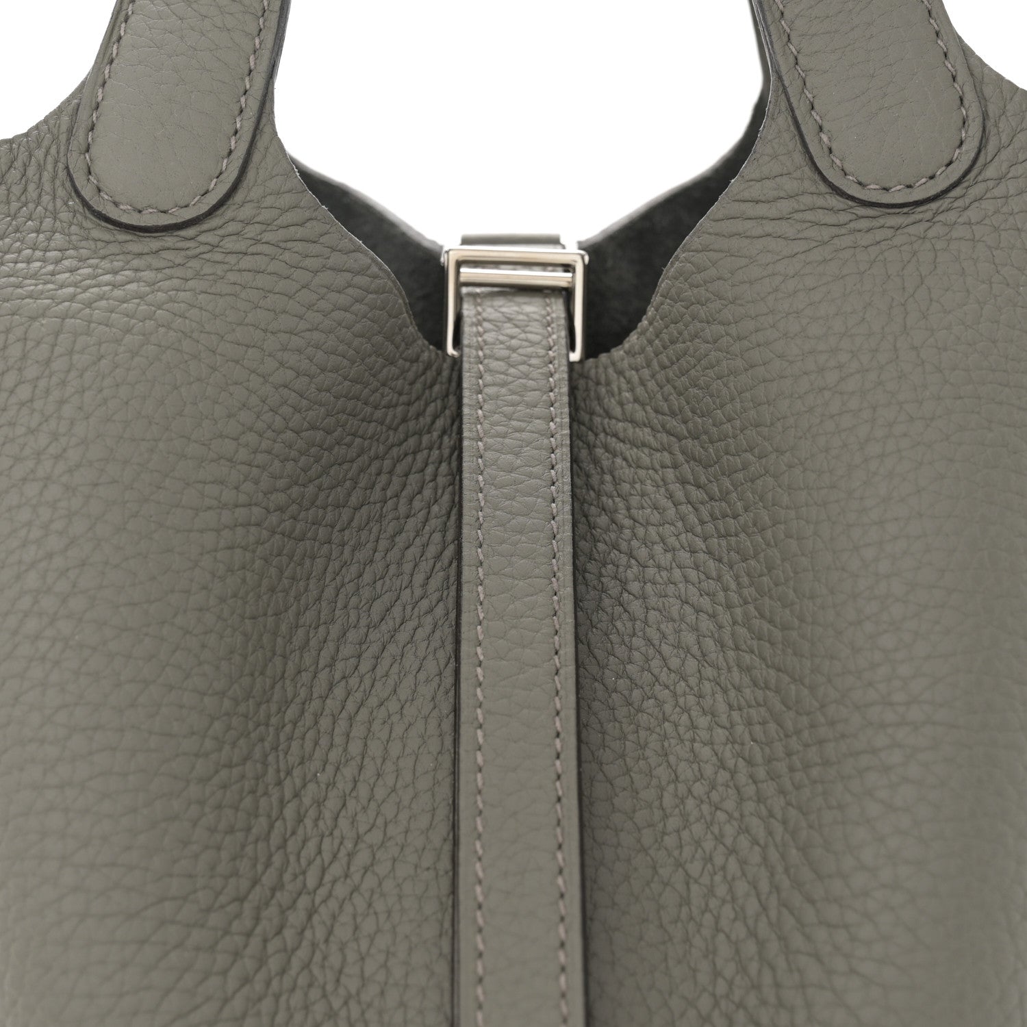 Hermes Taurillon Clemence Picotin Lock 18 PM Gris Meyer 8 of 10