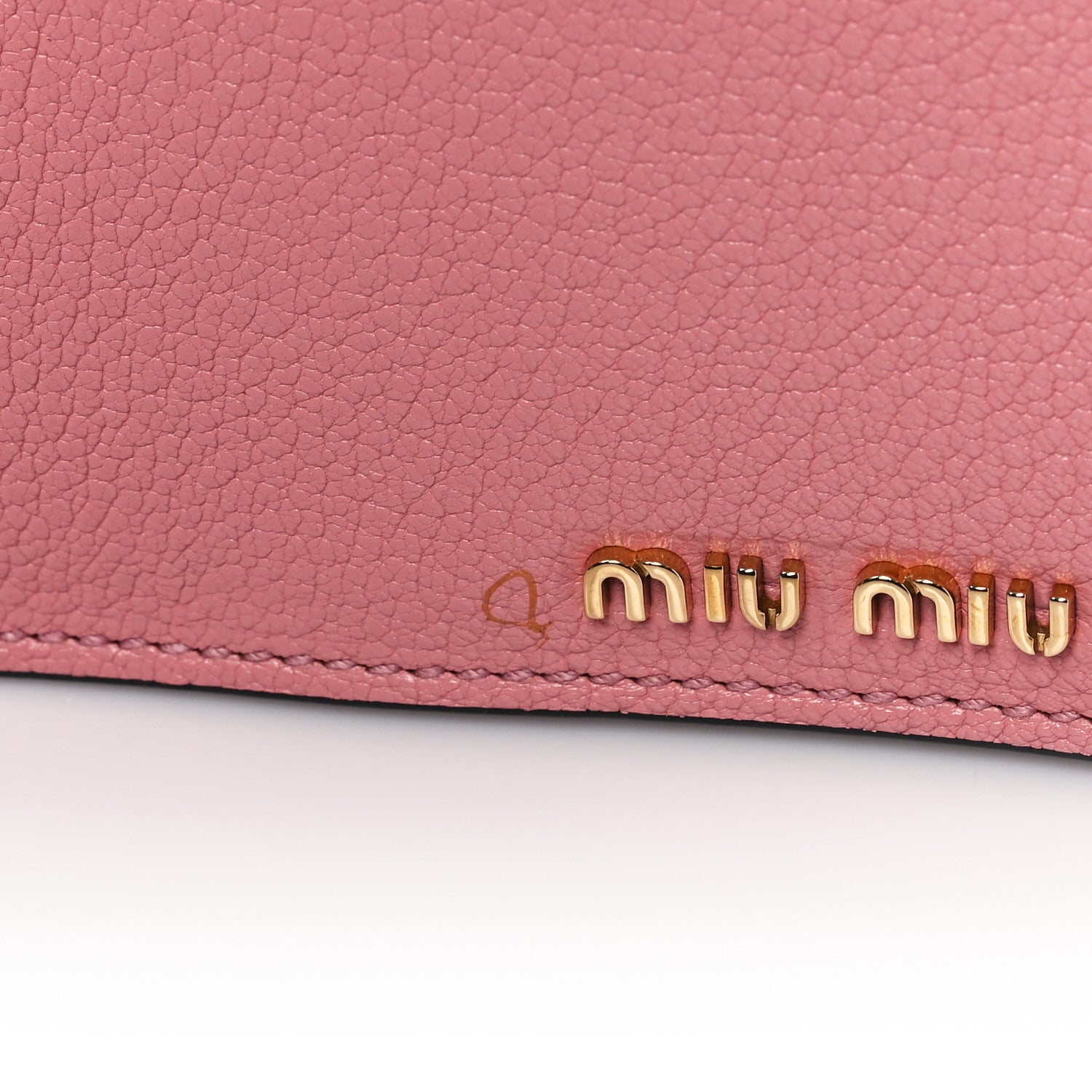 Miu Miu Goatskin Madras Soft Calfskin Crystal Pearl Embellished Shoulder Bag Rosa 10 of 10