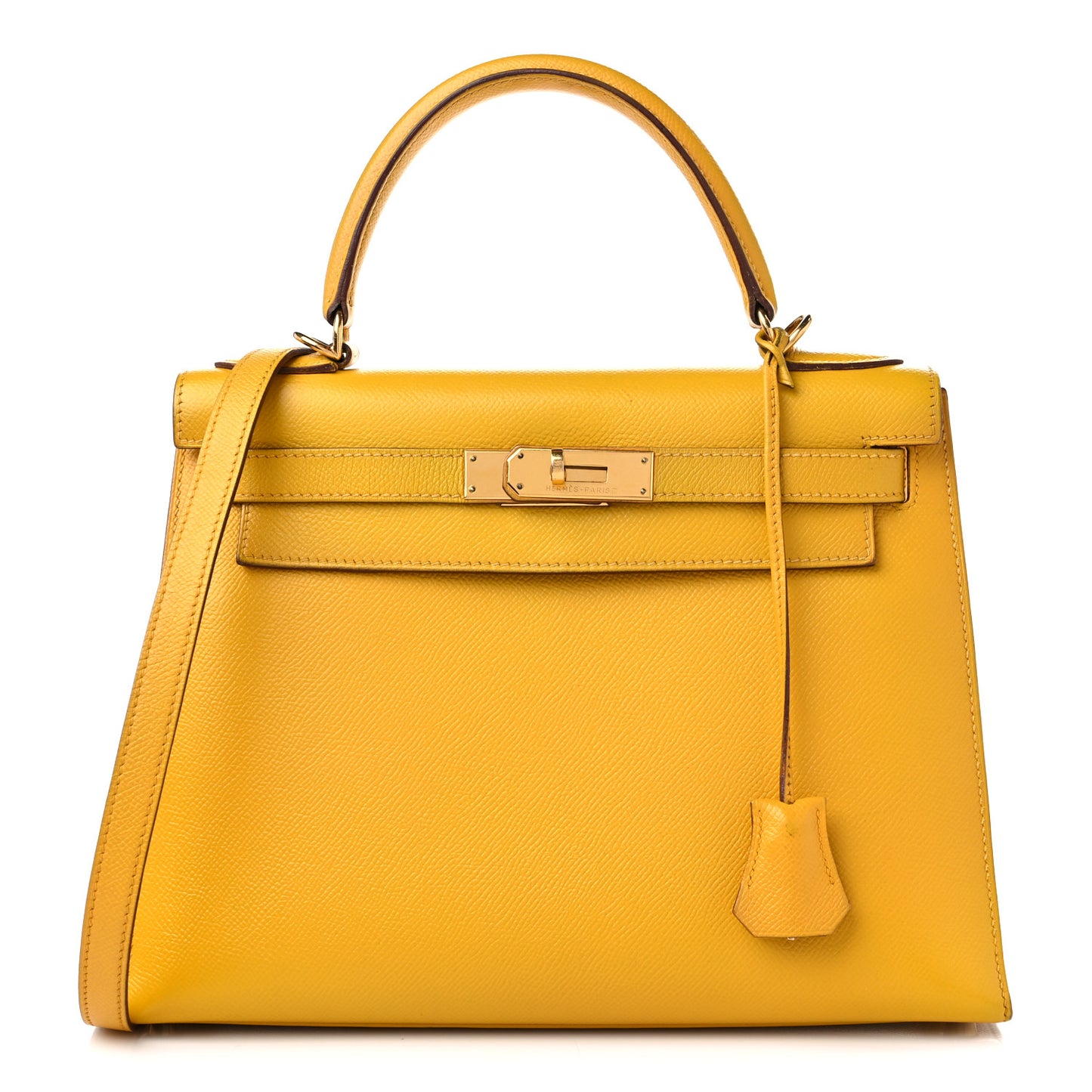 Epsom Kelly Sellier 28 Jaune Ambre