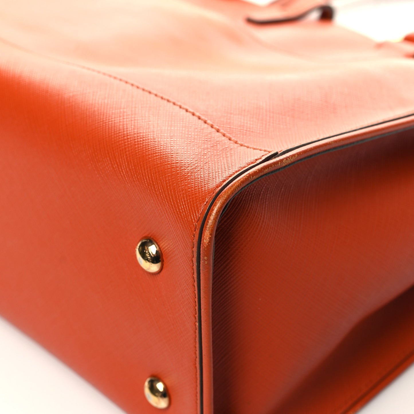 Printed Calfskin Briana Tote Terracotta
