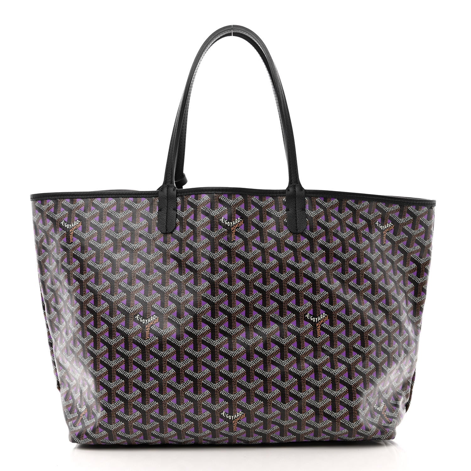 Goyard Goyardine Saint Louis Claire Voie PM Black Violet 3 of 14