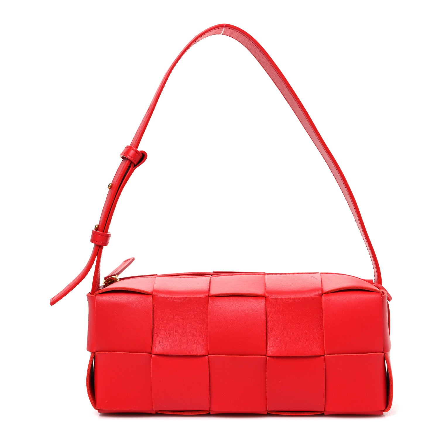 Bottega Veneta Lambskin Maxi Intrecciato Small Brick Cassette Bag
