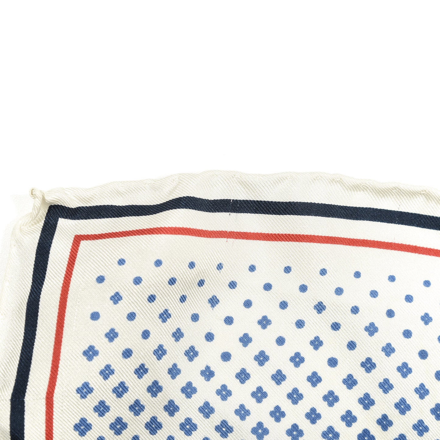 Silk Monogram City Square Scarf Blue