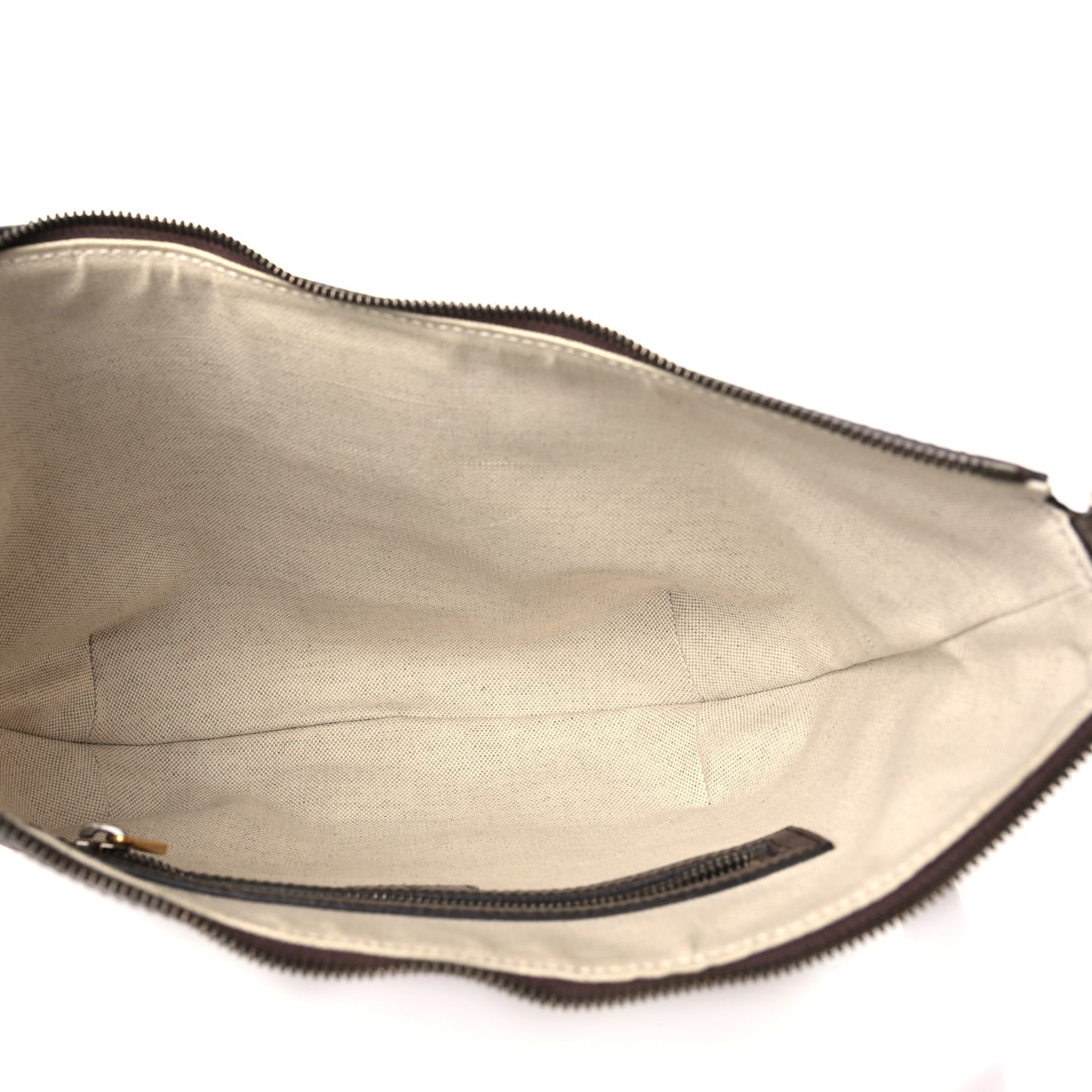 GG Supreme Monogram Web Small Ophidia Half Moon Hobo Brown