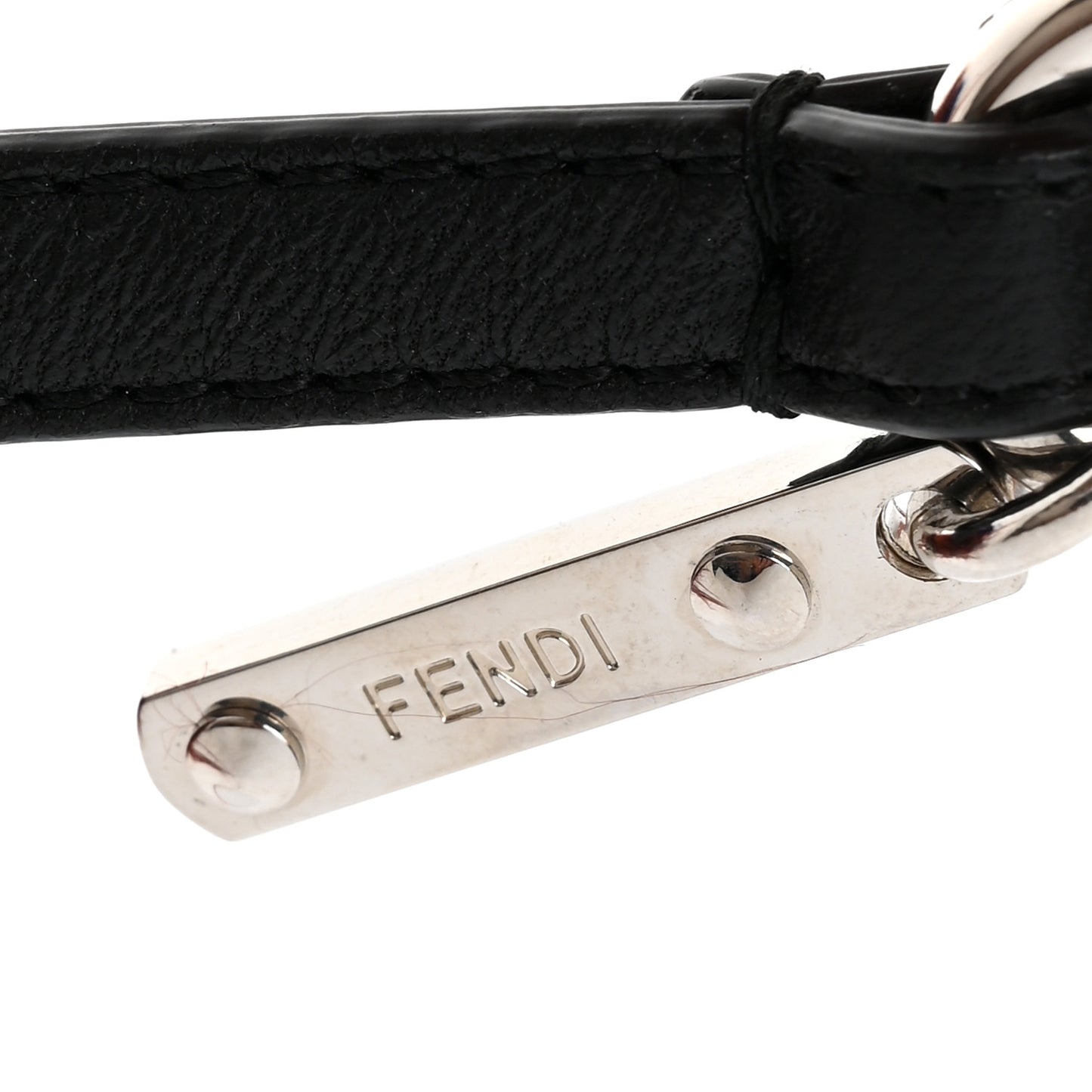 Mink Fox Fur Dad Wonders Bag Charm Peach Pink Rust