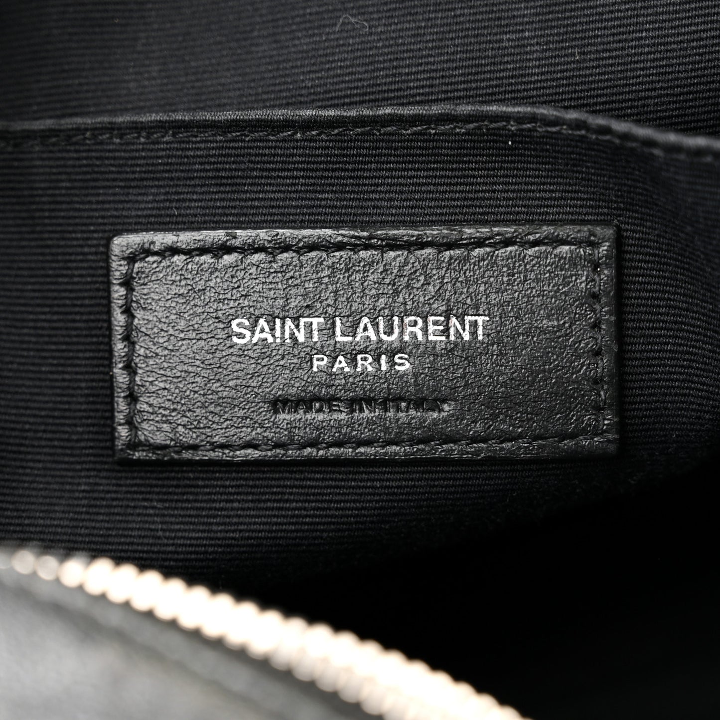Grained Lambskin Monogram Lou Camera Bag Black